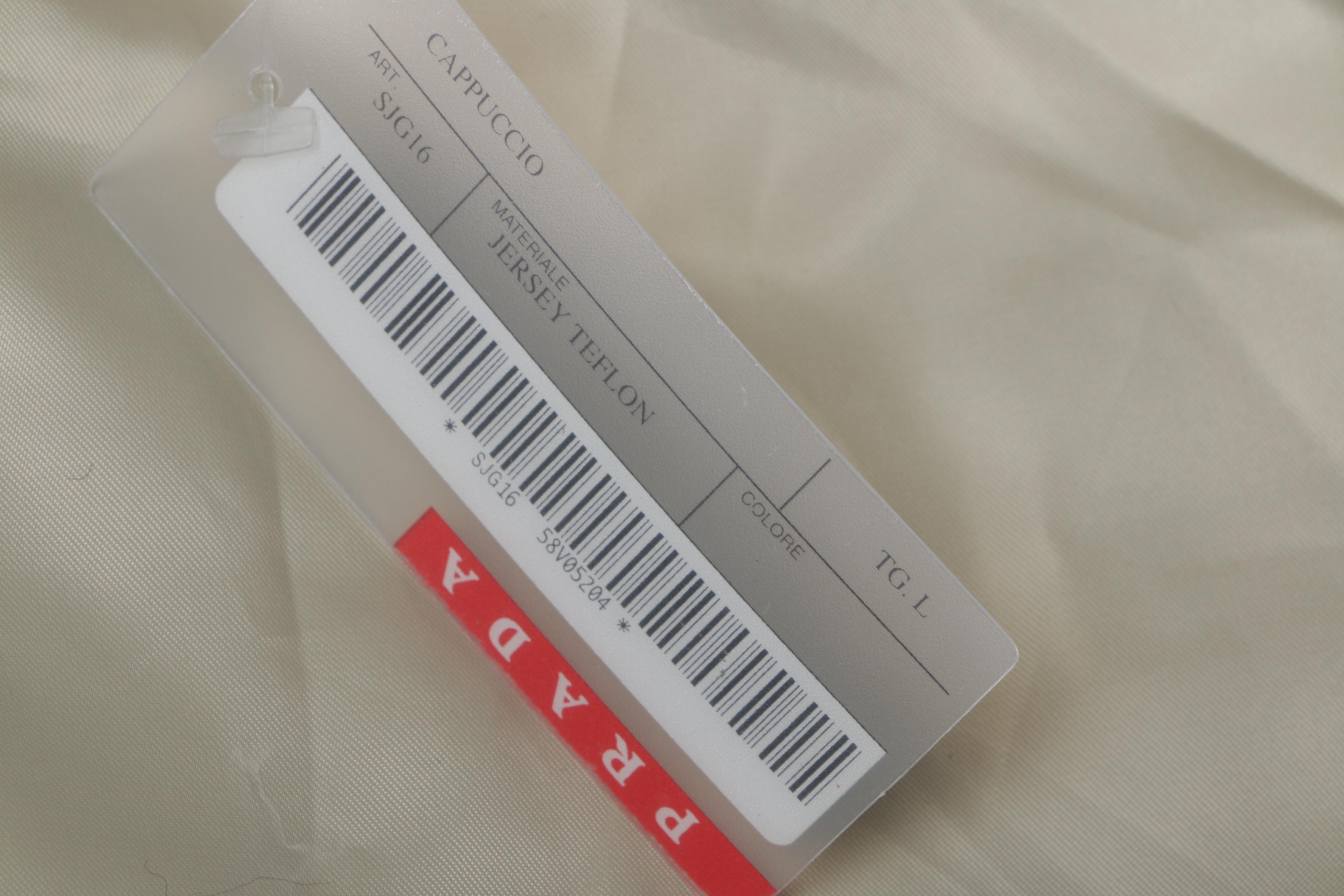 Women's Prada Khaki Jersey Teflon Sport Jacket