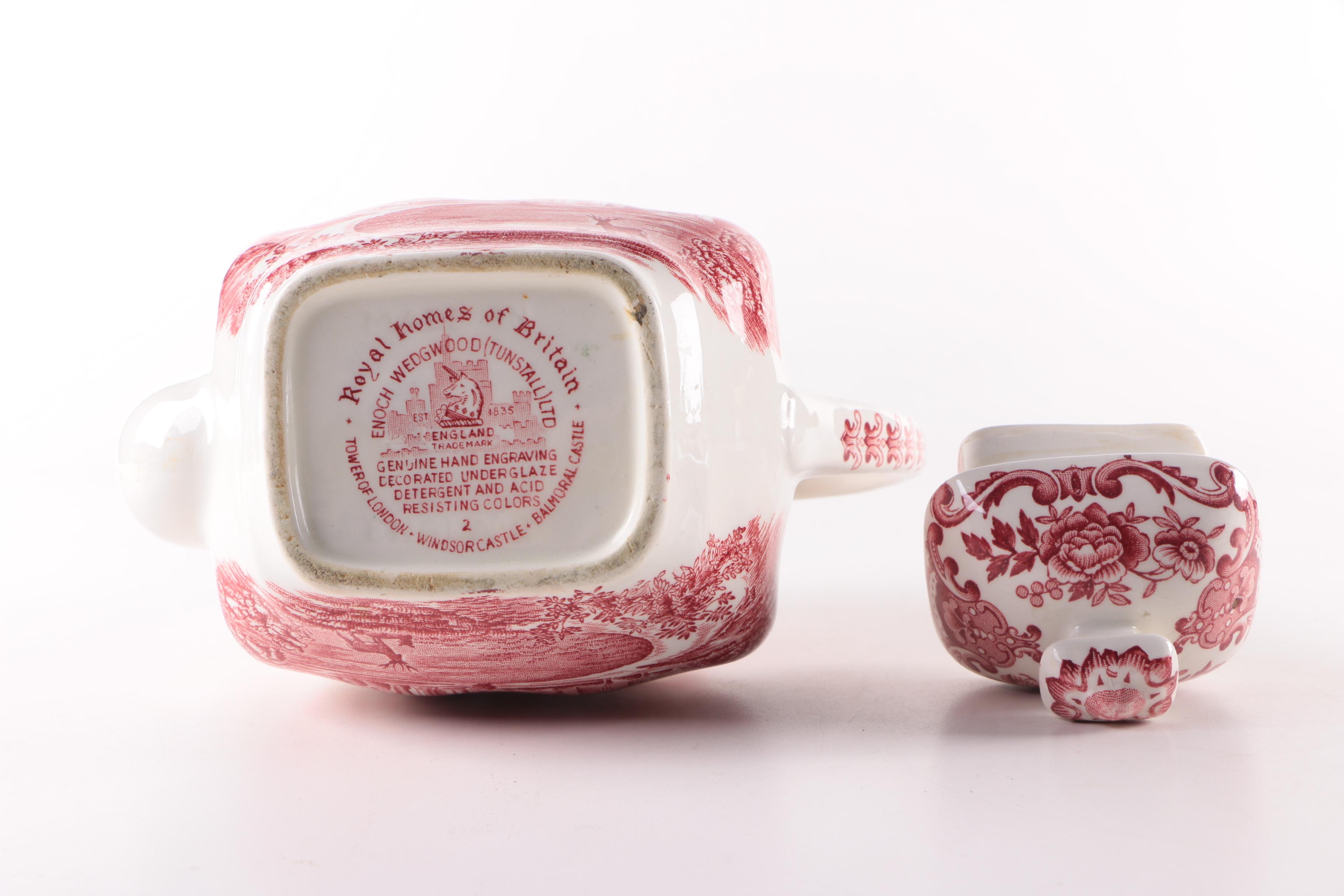 Vintage Teapots Including Spode, Wedgwood and Hammersley