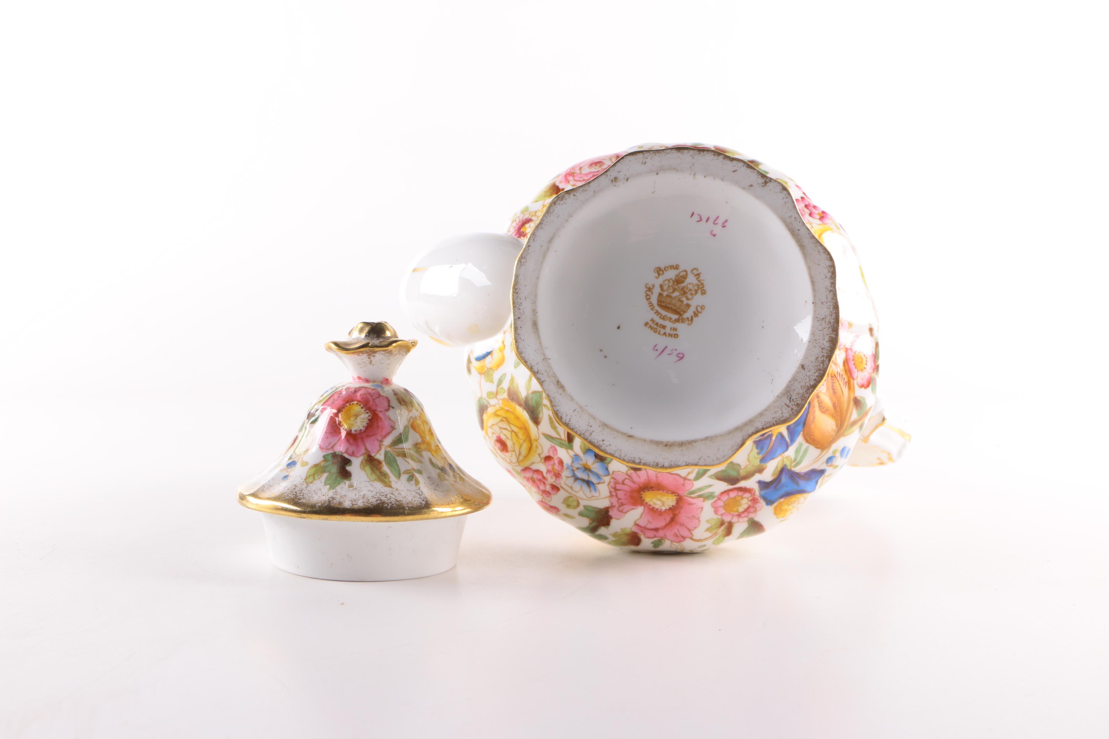 Vintage Teapots Including Spode, Wedgwood and Hammersley