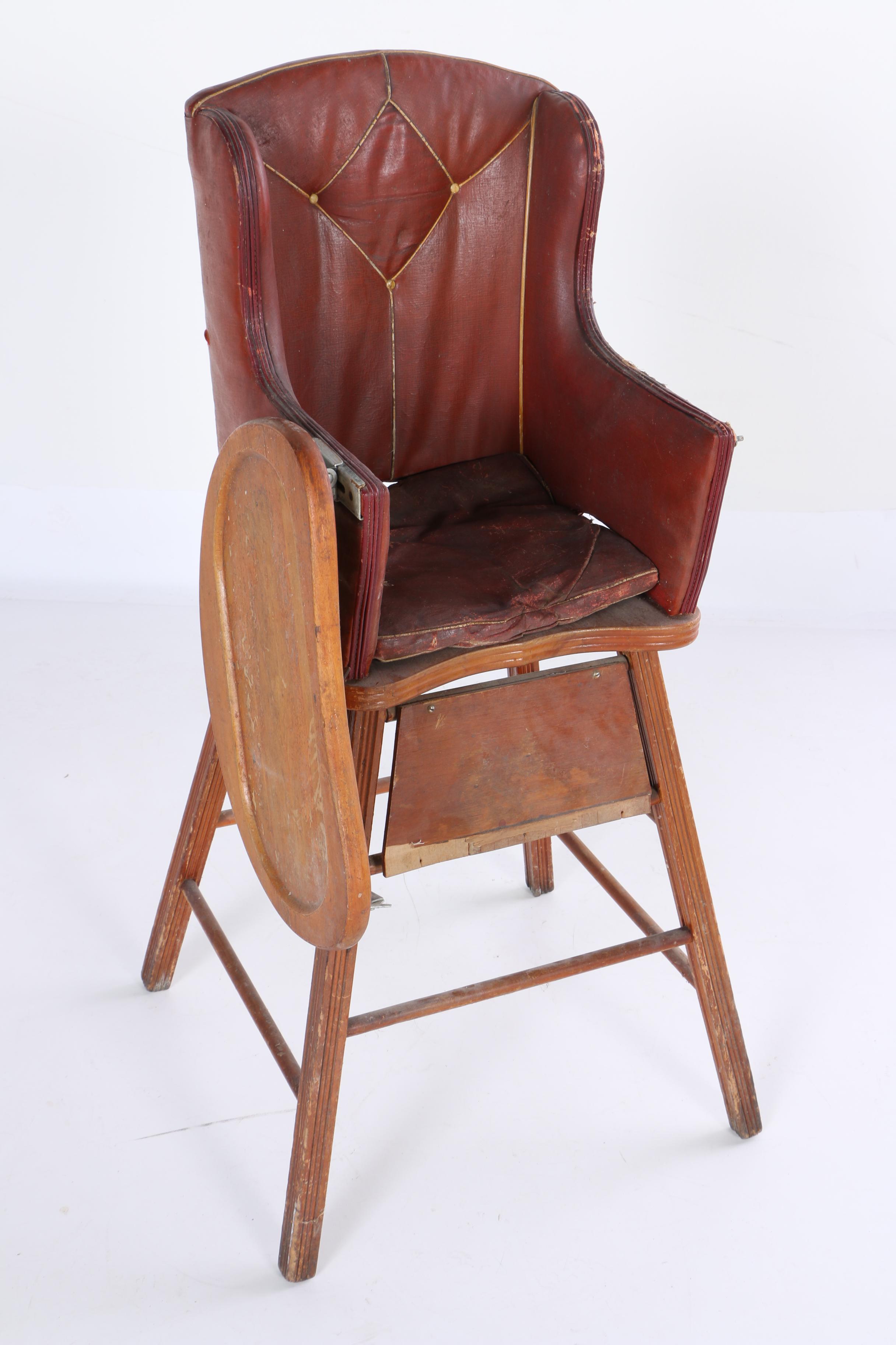 Vintage Vinyl Upholstered Highchair by Storkline