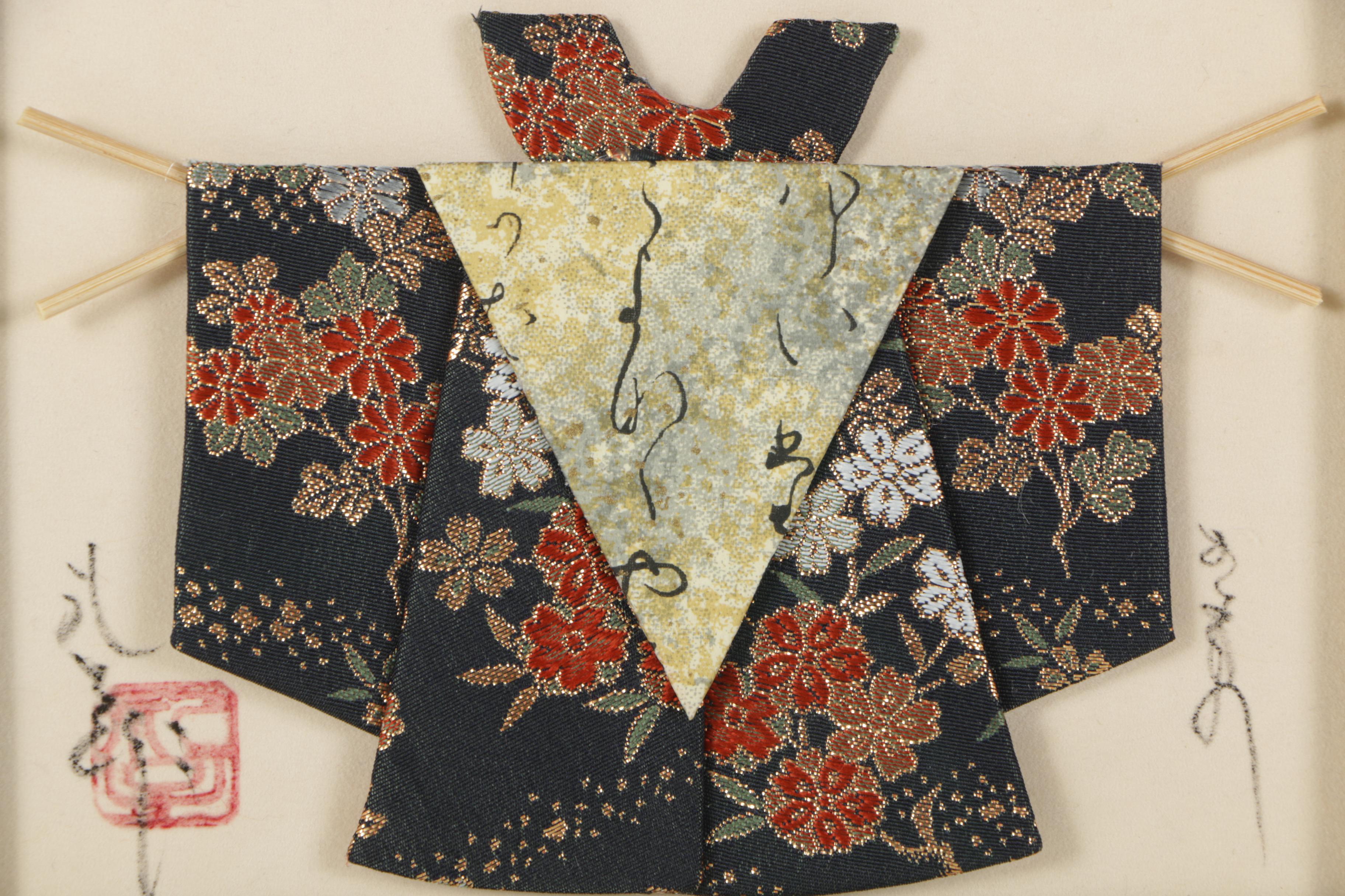 Reiko Nakagawa Mixed Media Miniature Kimono