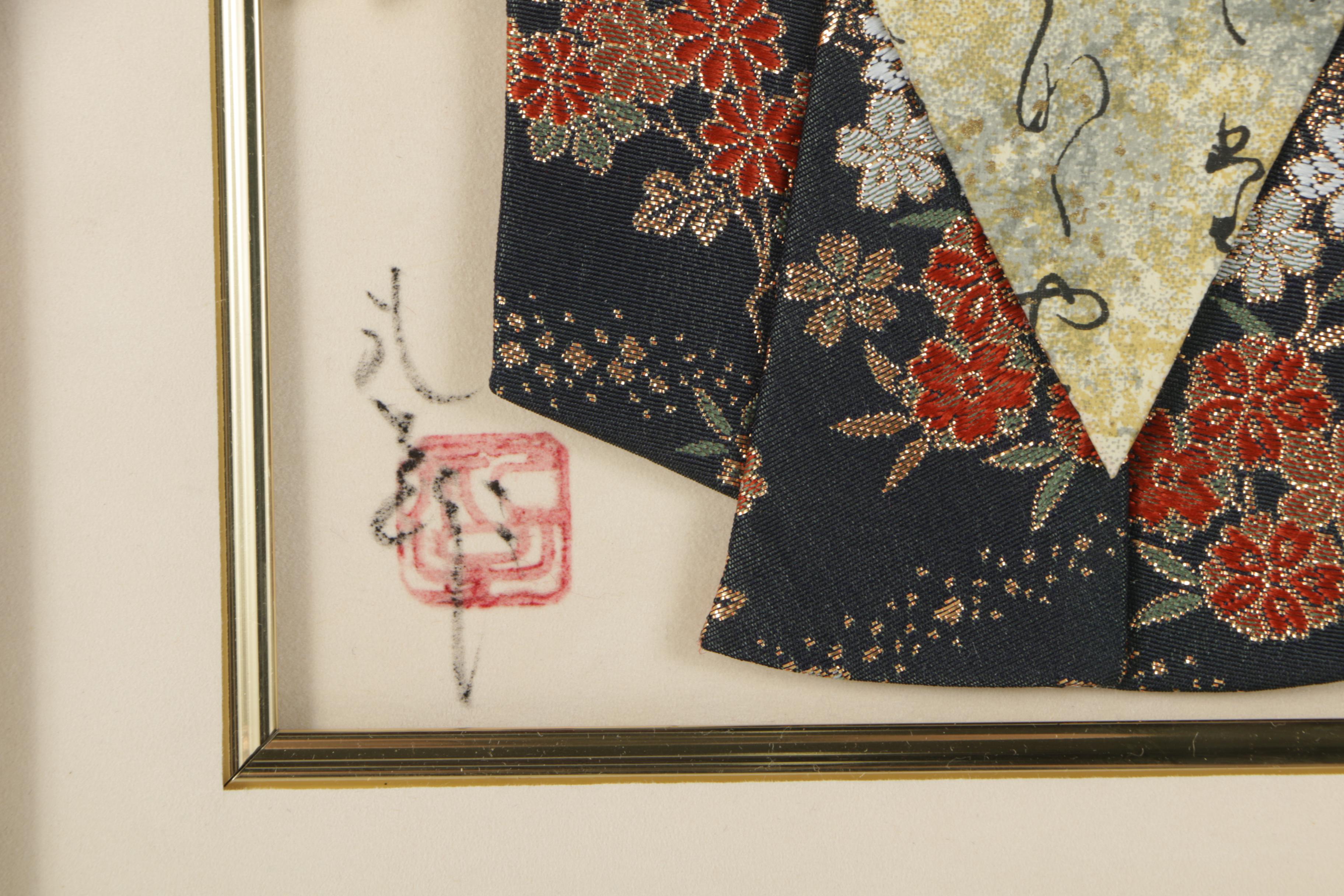 Reiko Nakagawa Mixed Media Miniature Kimono