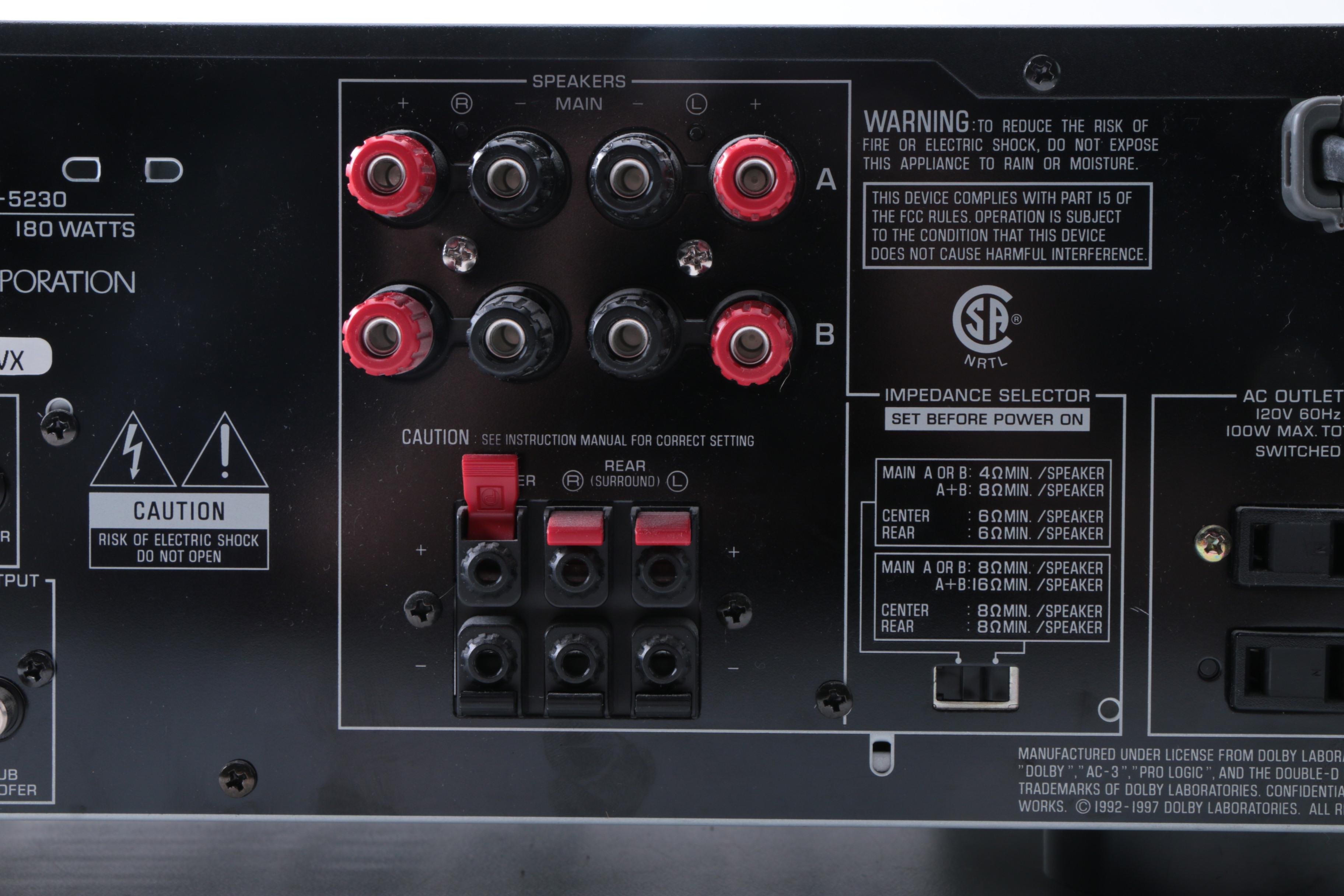 Yamaha Natural Sound AV Receiver