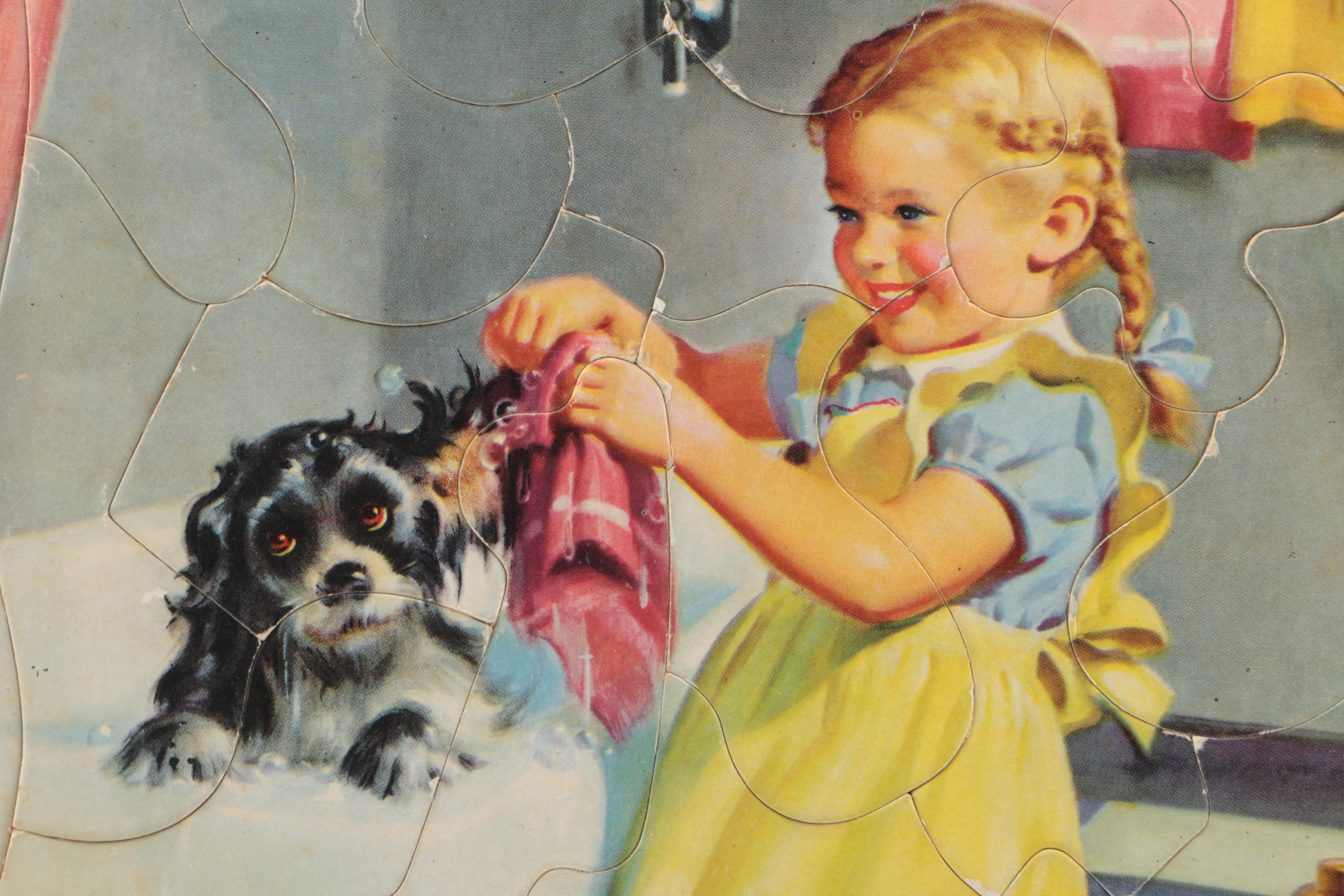 Vintage Puzzles Including Disney