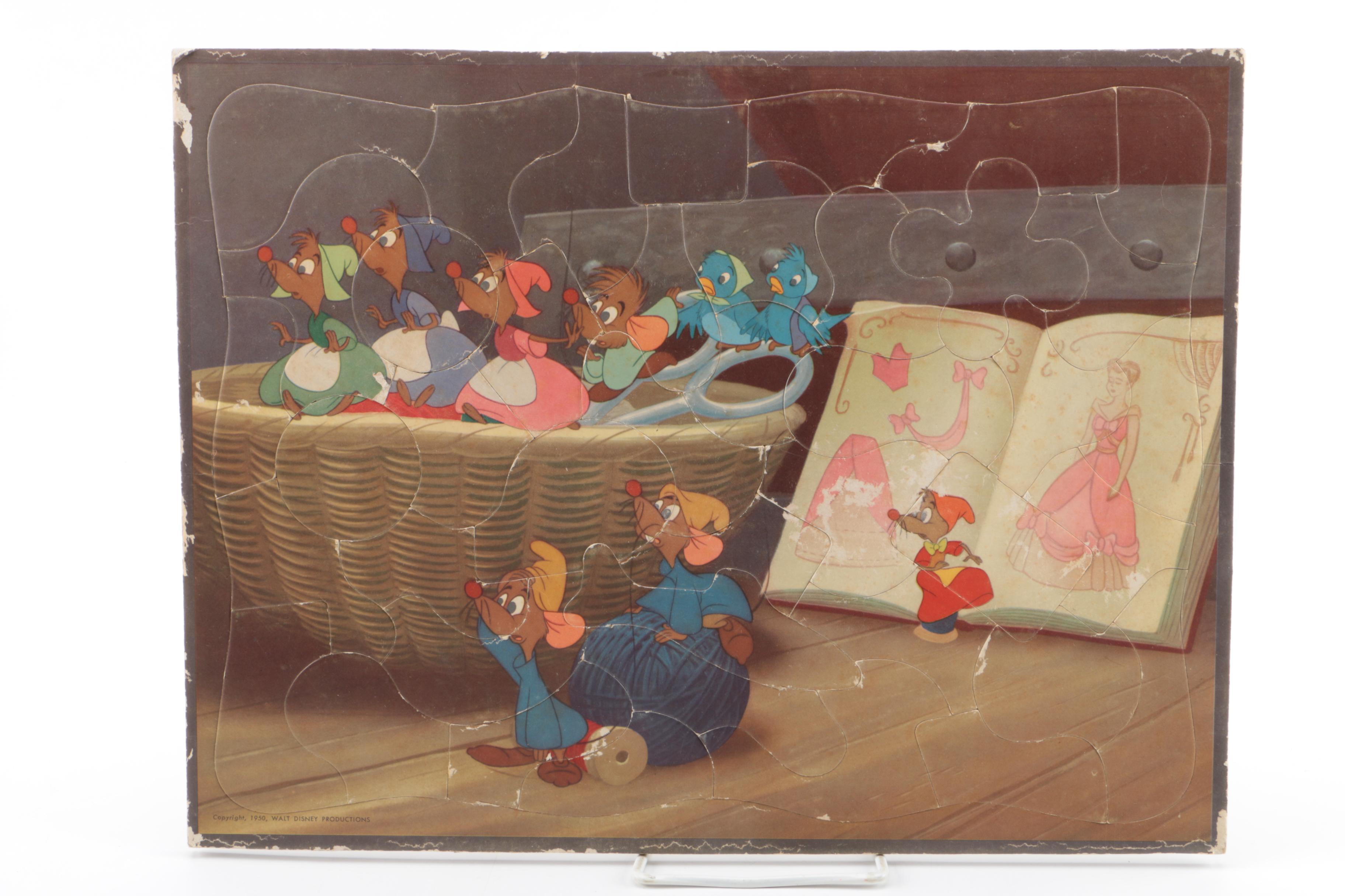 Vintage Puzzles Including Disney