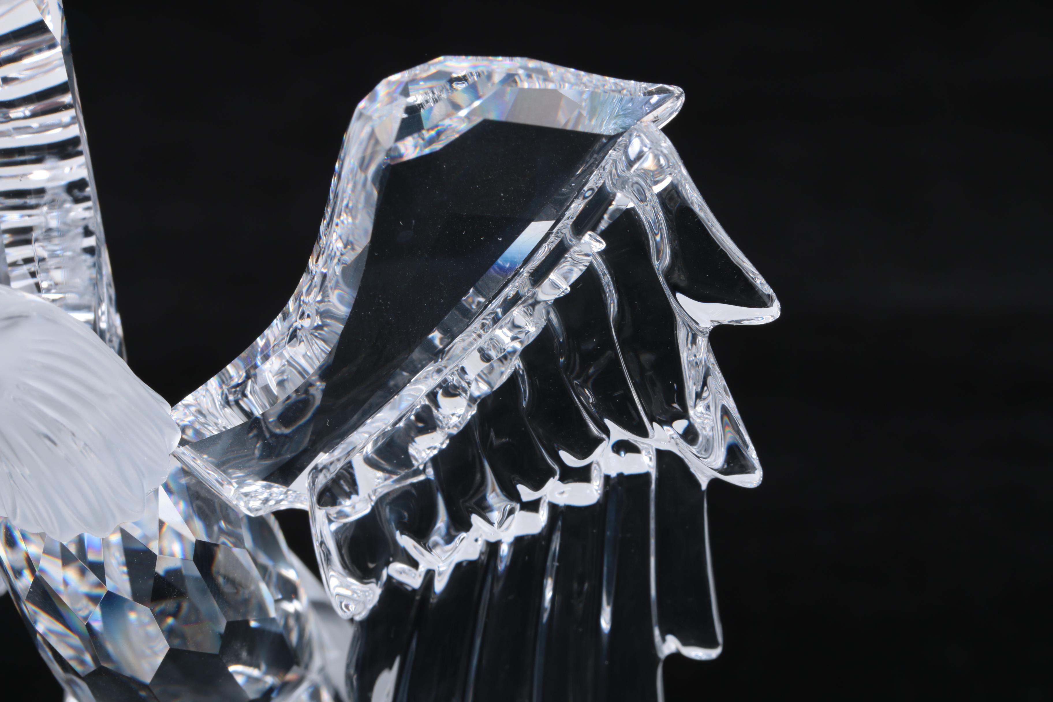 Swarovski Crystal "Bald Eagle" Figurine with Box