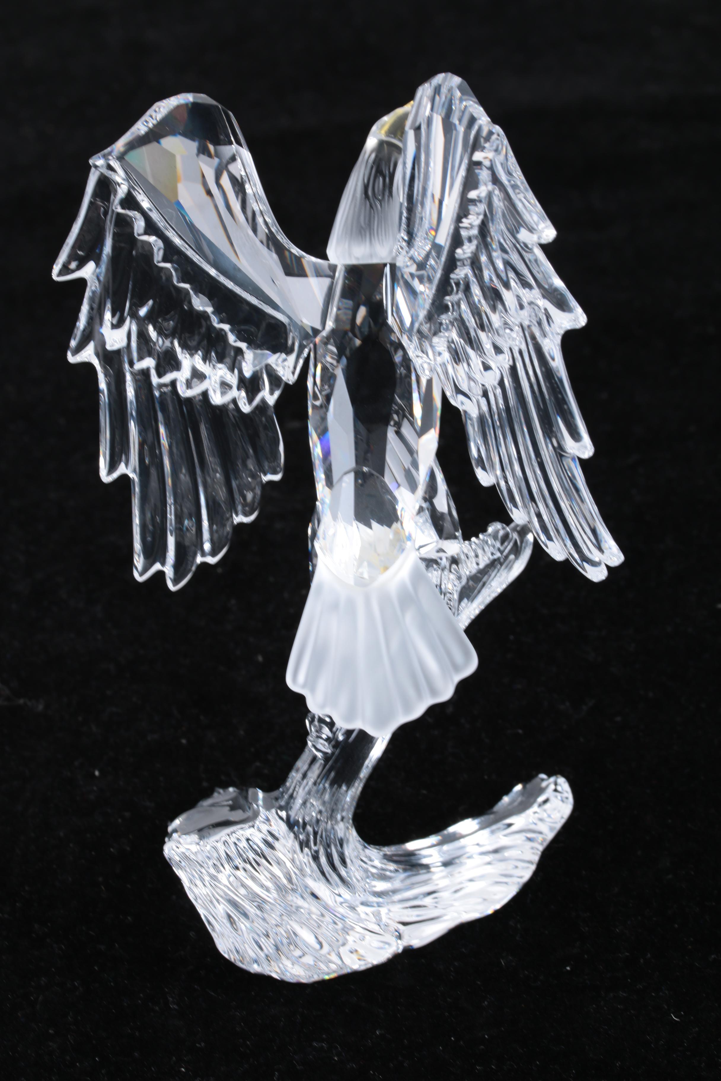Swarovski Crystal "Bald Eagle" Figurine with Box