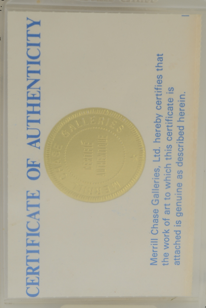 Salvador Dali Woodblock Print "Hell Canto 3" from the Divine Comedy Series