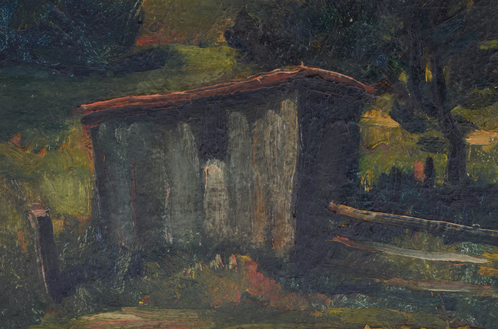 J. King Mid-Century Oil Painting of a Landscape