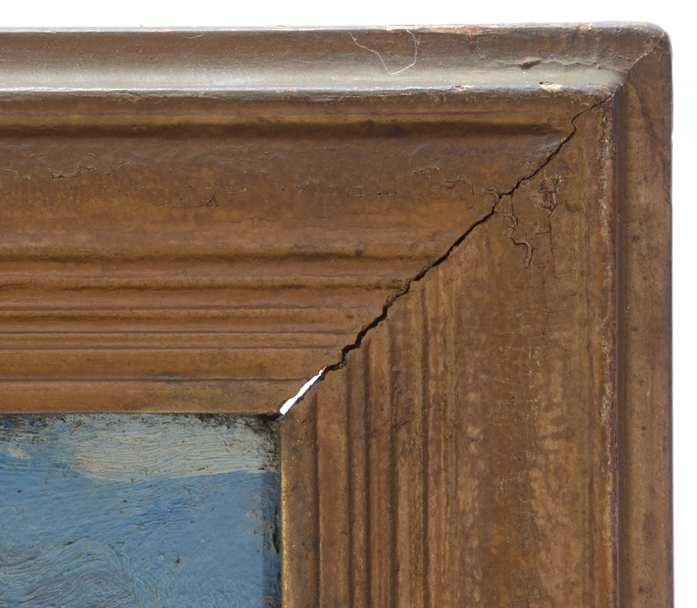 J. King Mid-Century Oil Painting of a Landscape