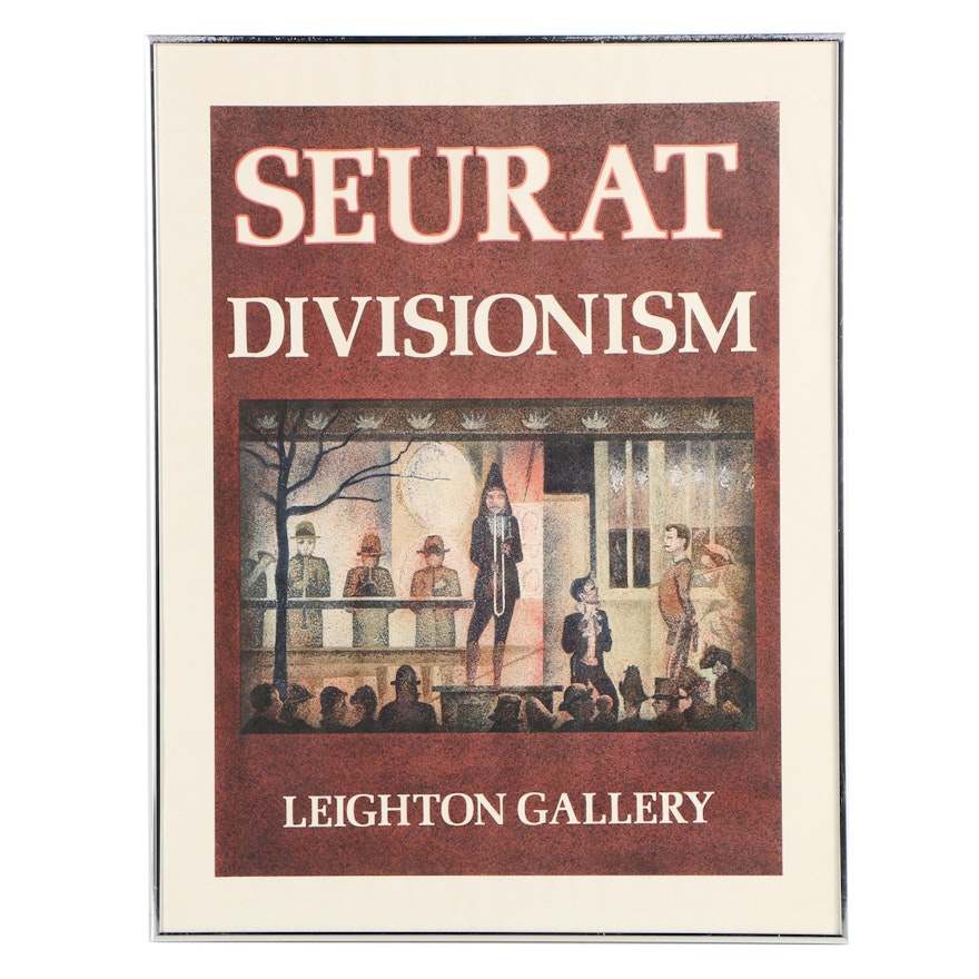 Lithographic Gallery Poster for Seurat Exhibit