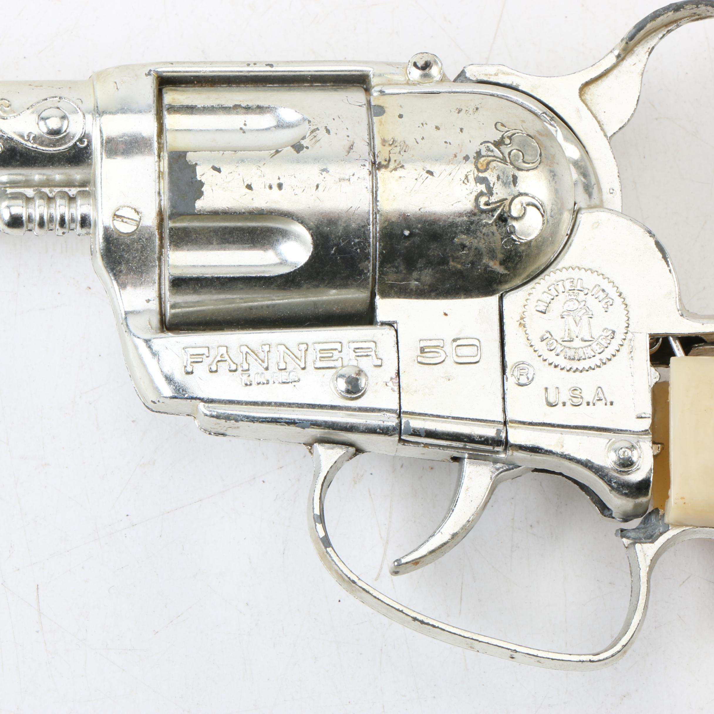 Vintage Mattel Fanner 50 and Hubley Rodeo Cap Guns