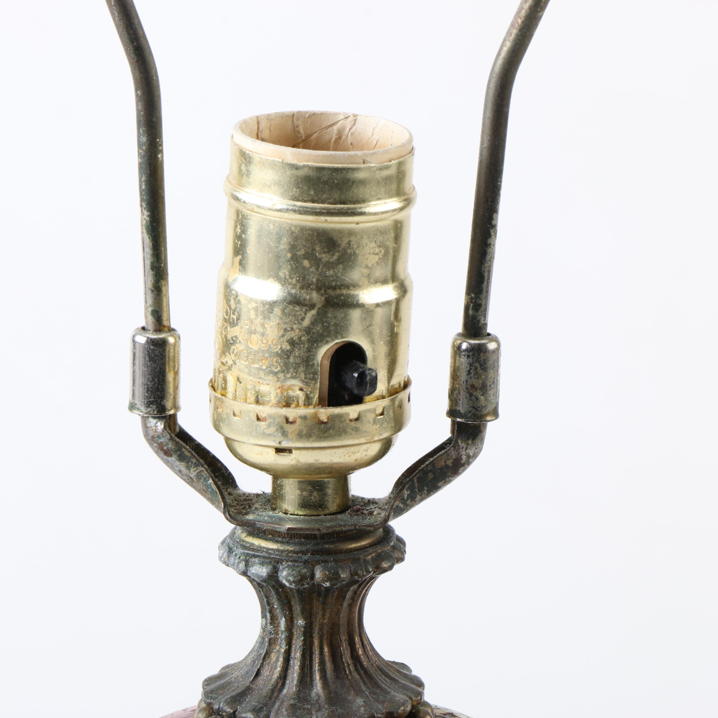 Vintage Chinese Cloisonné Accent Lamp