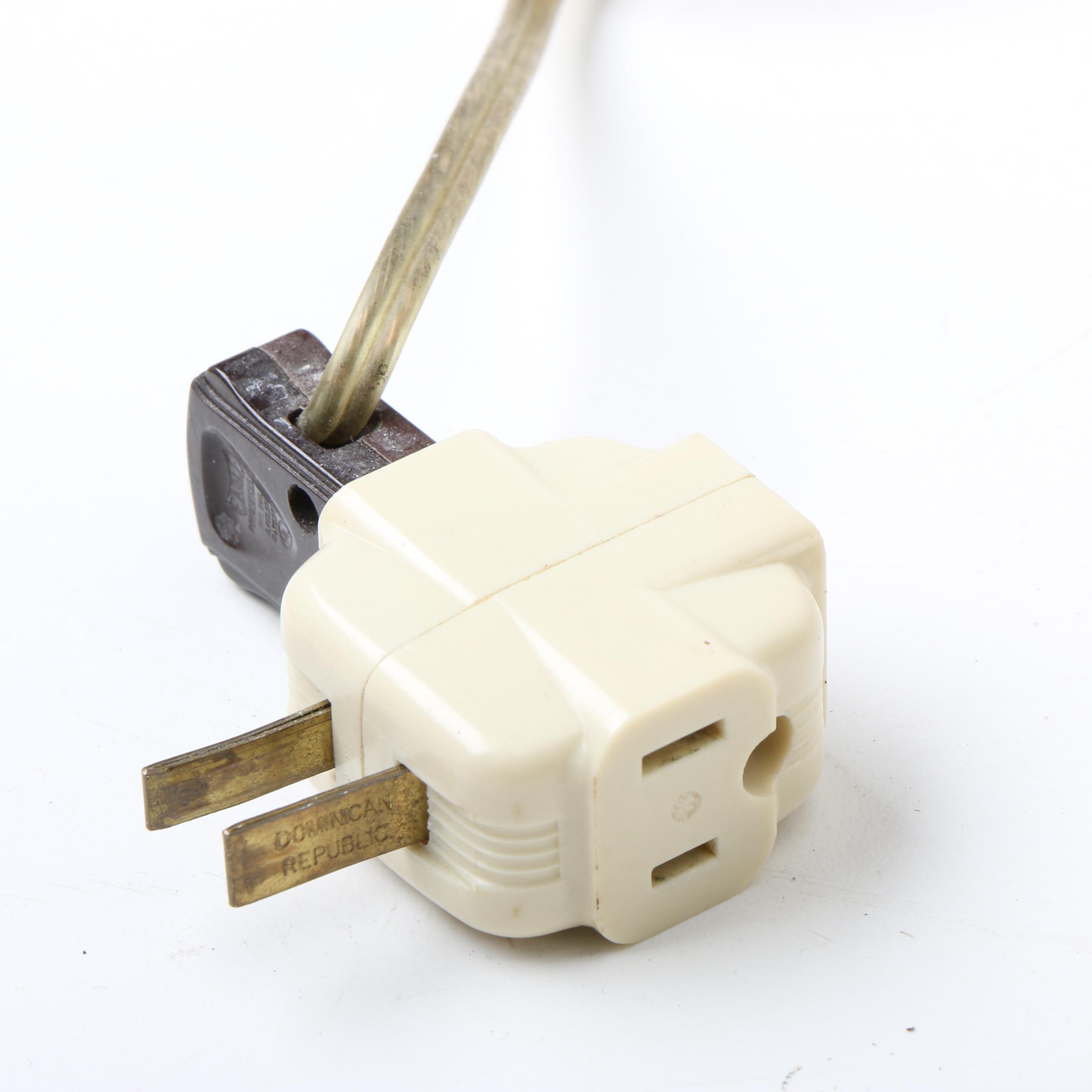 Vintage Chinese Cloisonné Accent Lamp