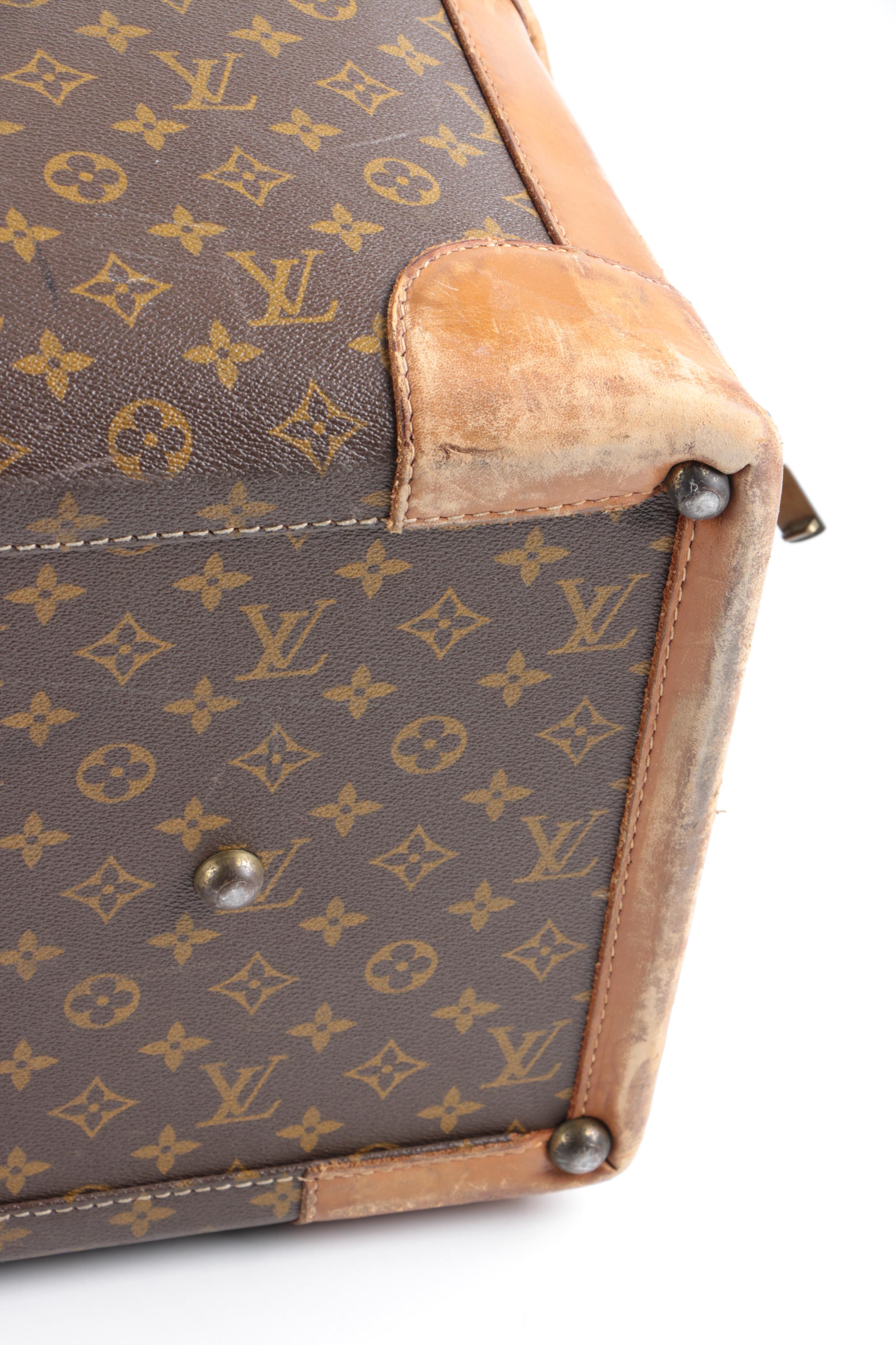 1970s Vintage The French Company for Louis Vuitton Monogram Doctor's Bag Duffel