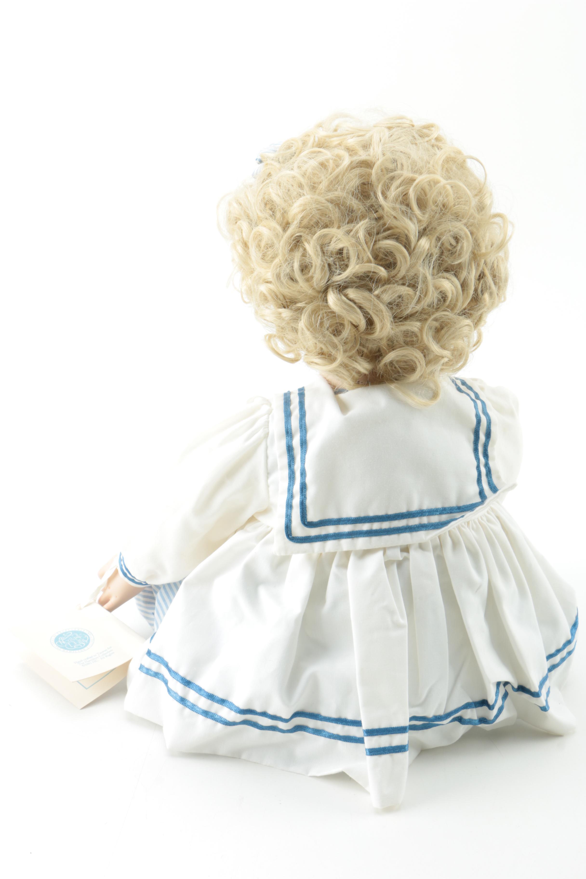 Hamilton Collection "A Kiss Goodnight" and "Michelle" Porcelain Dolls