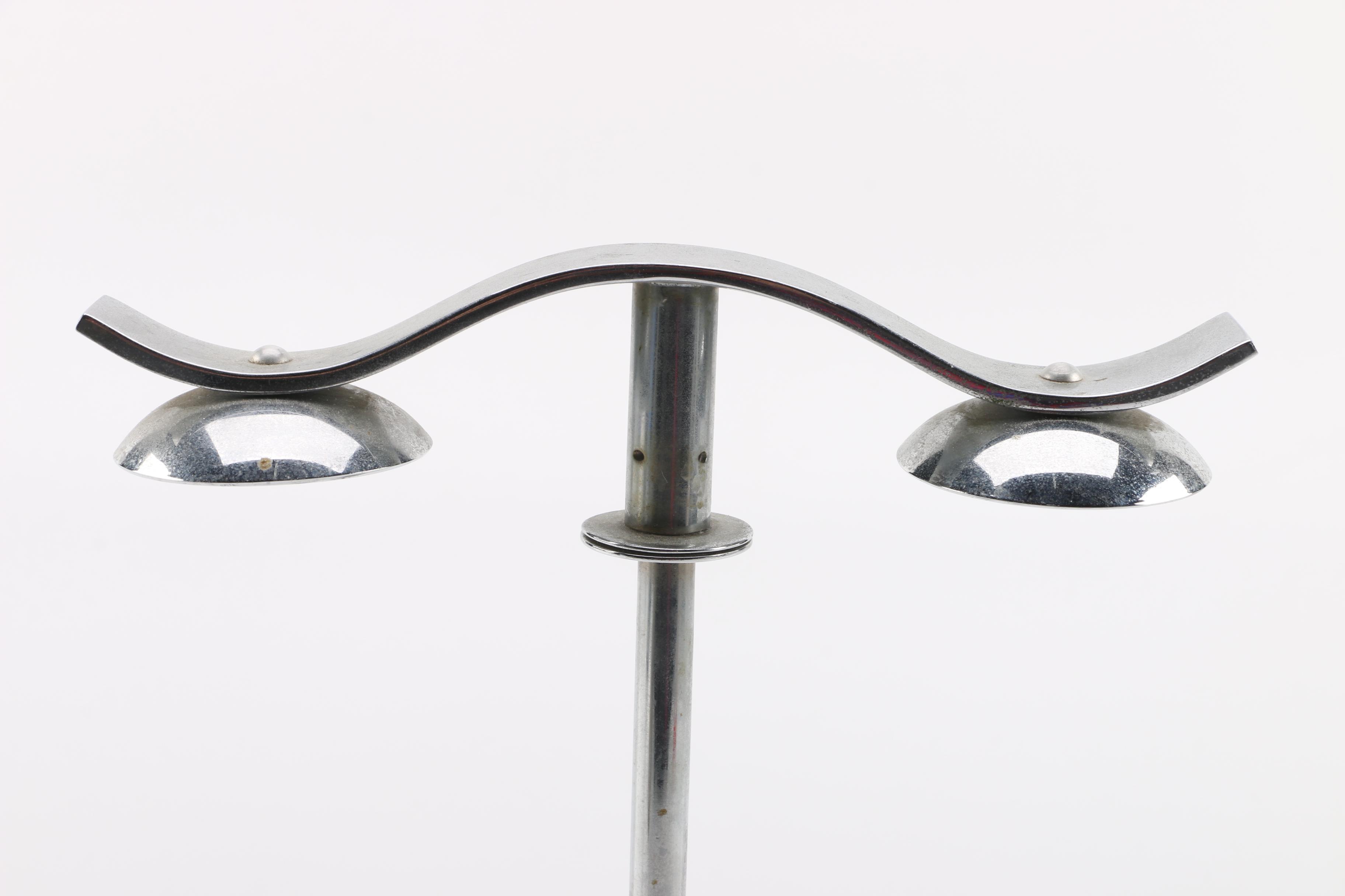 Pressed Glass Decanter with Caddy