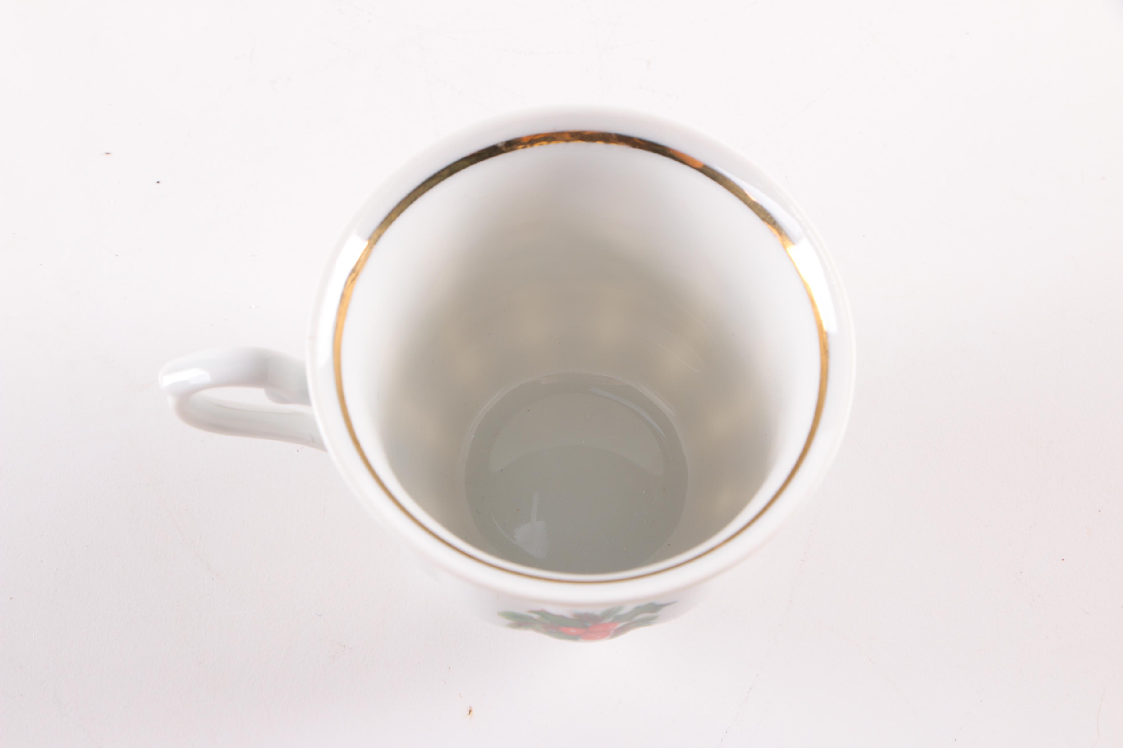 Baum Brothers Southington "Basket of Cheer" Dinnerware and Table Accessories