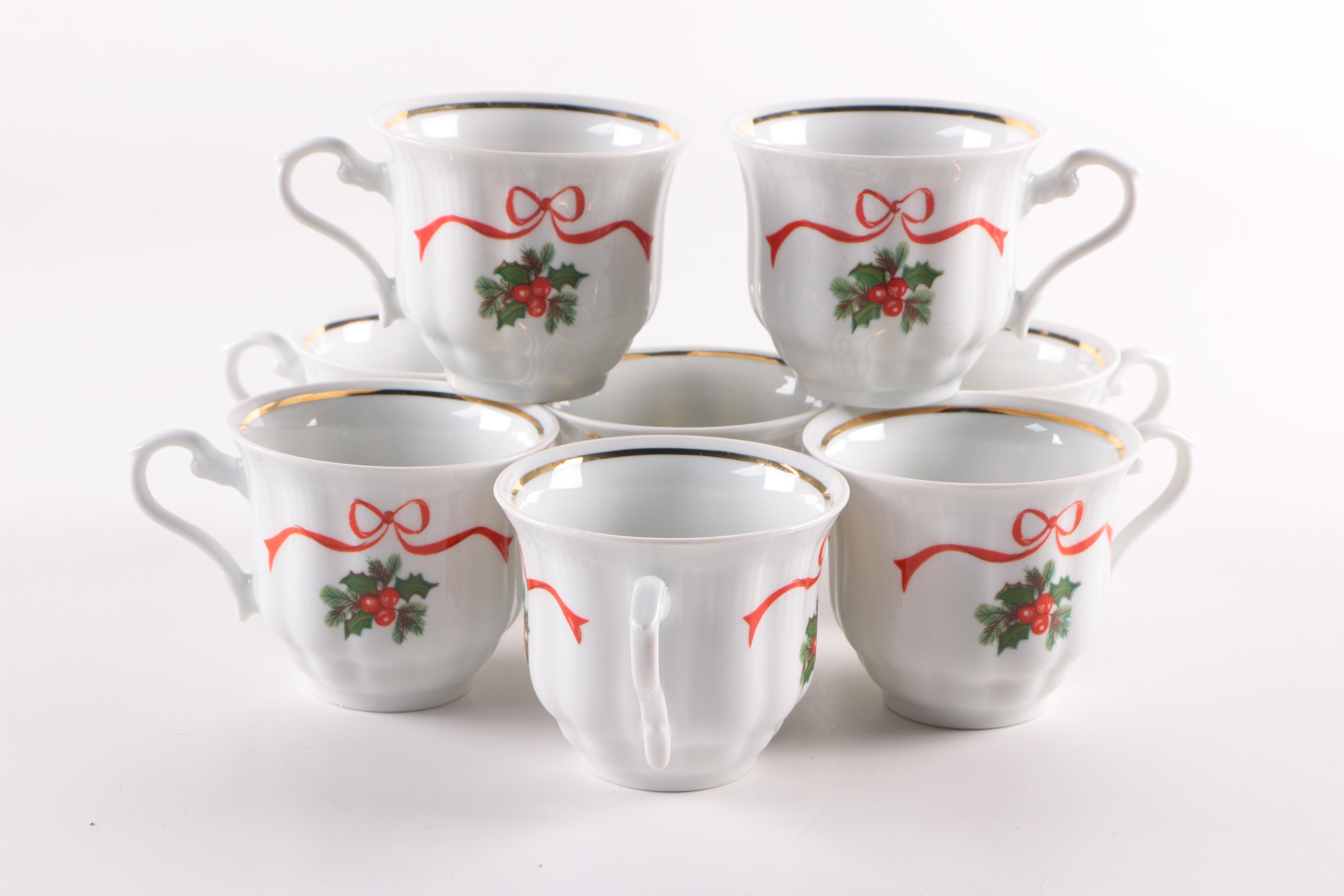 Baum Brothers Southington "Basket of Cheer" Dinnerware and Table Accessories