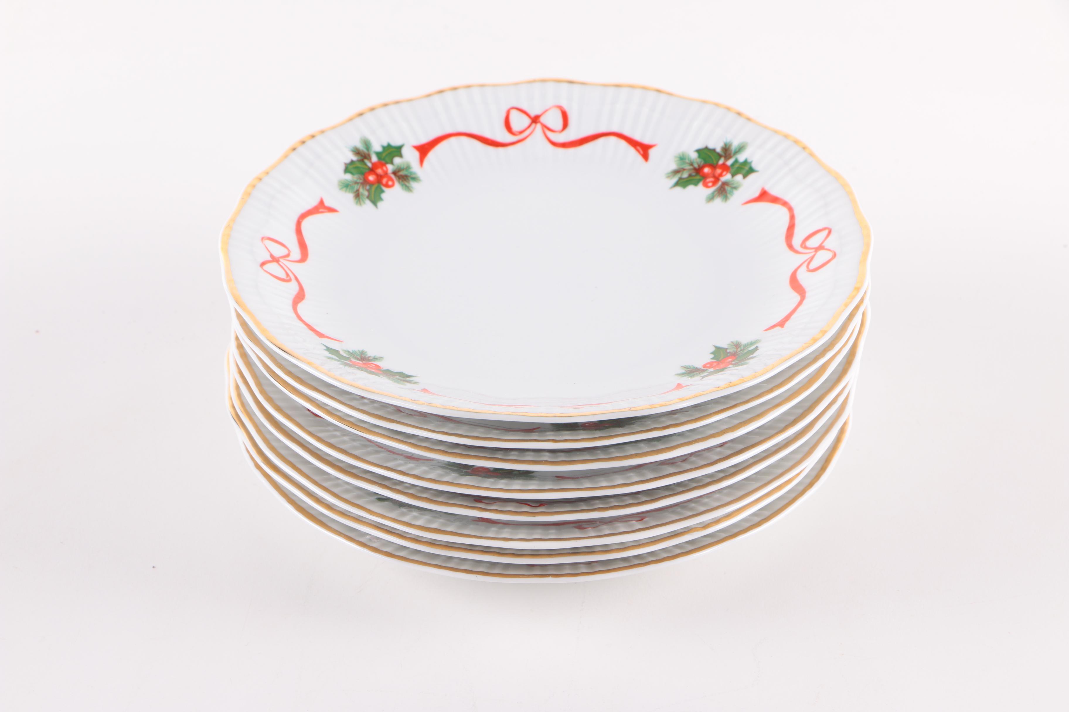 Baum Brothers Southington "Basket of Cheer" Dinnerware and Table Accessories