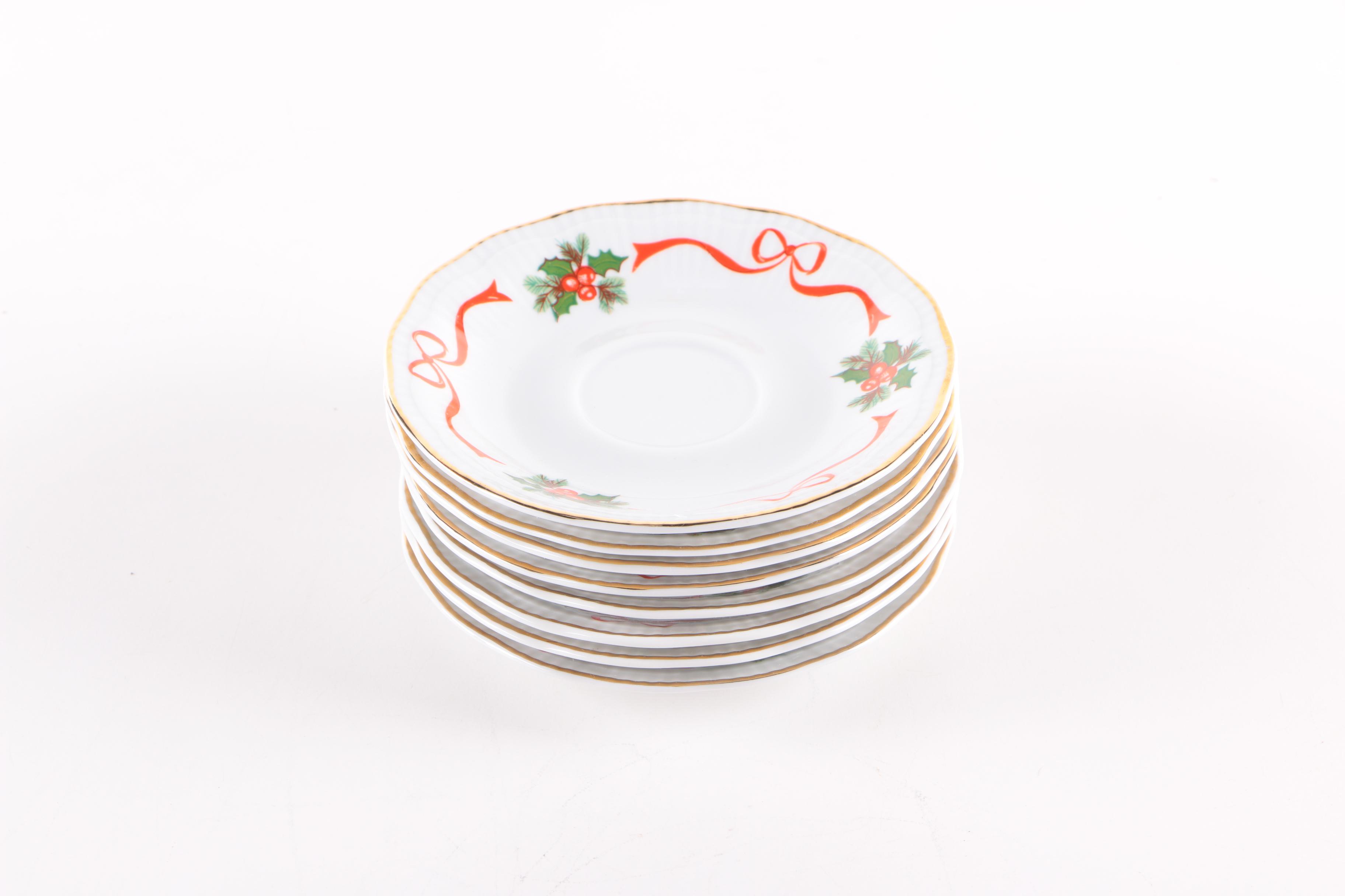 Baum Brothers Southington "Basket of Cheer" Dinnerware and Table Accessories