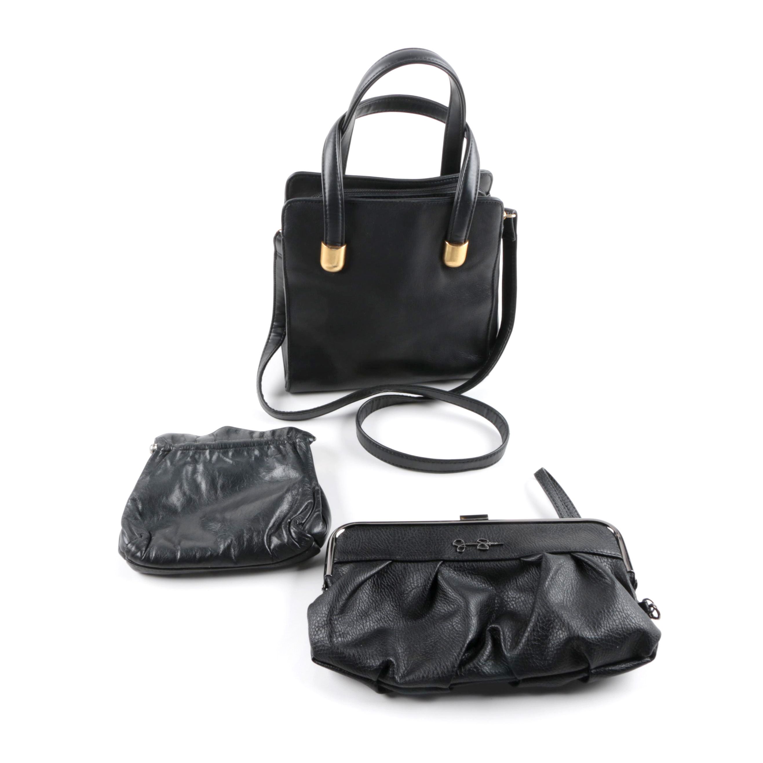 Faux Leather Handbags Including Jessica Simpson