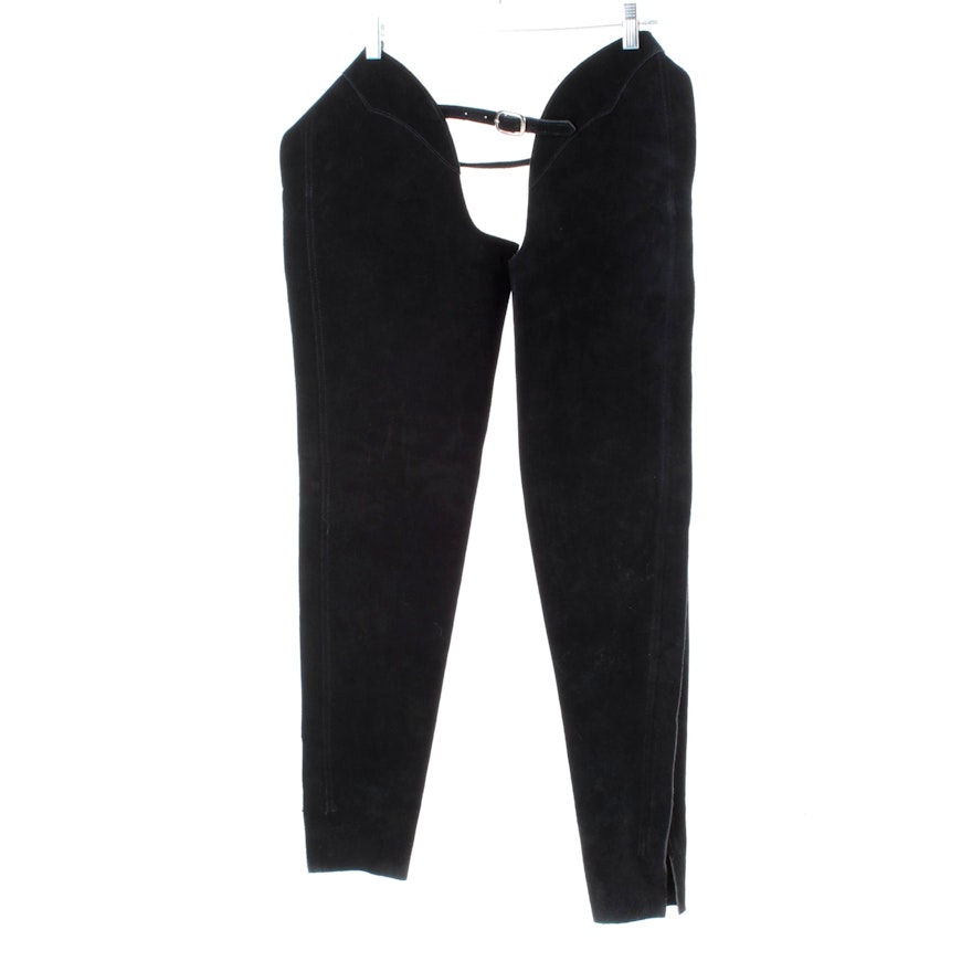 Children's Barnstable Riding Black Suede Chaps