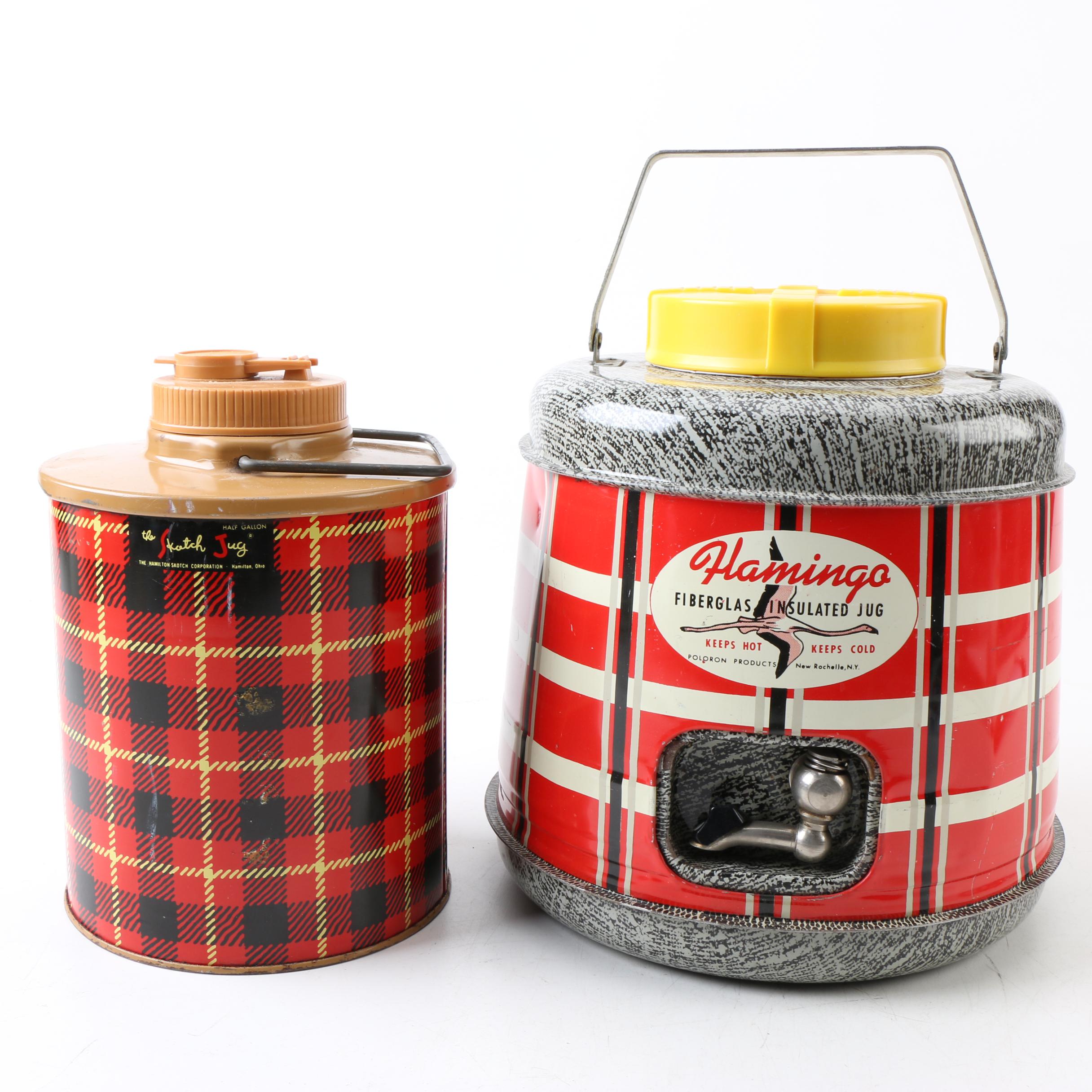 Mid Century Modern Insulated Camping Jugs