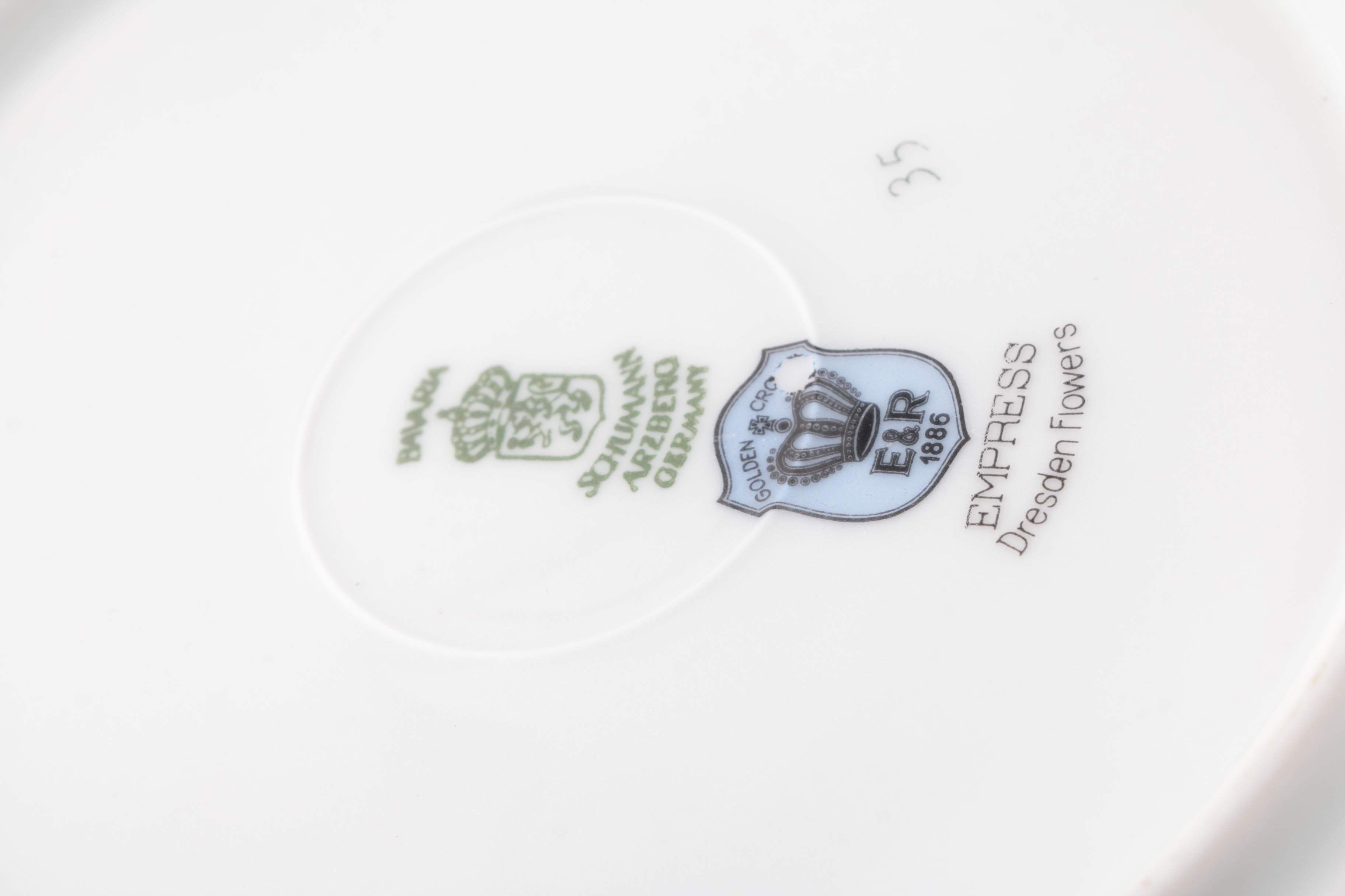 Schumann "Empress Dresden Flowers" Porcelain Tableware