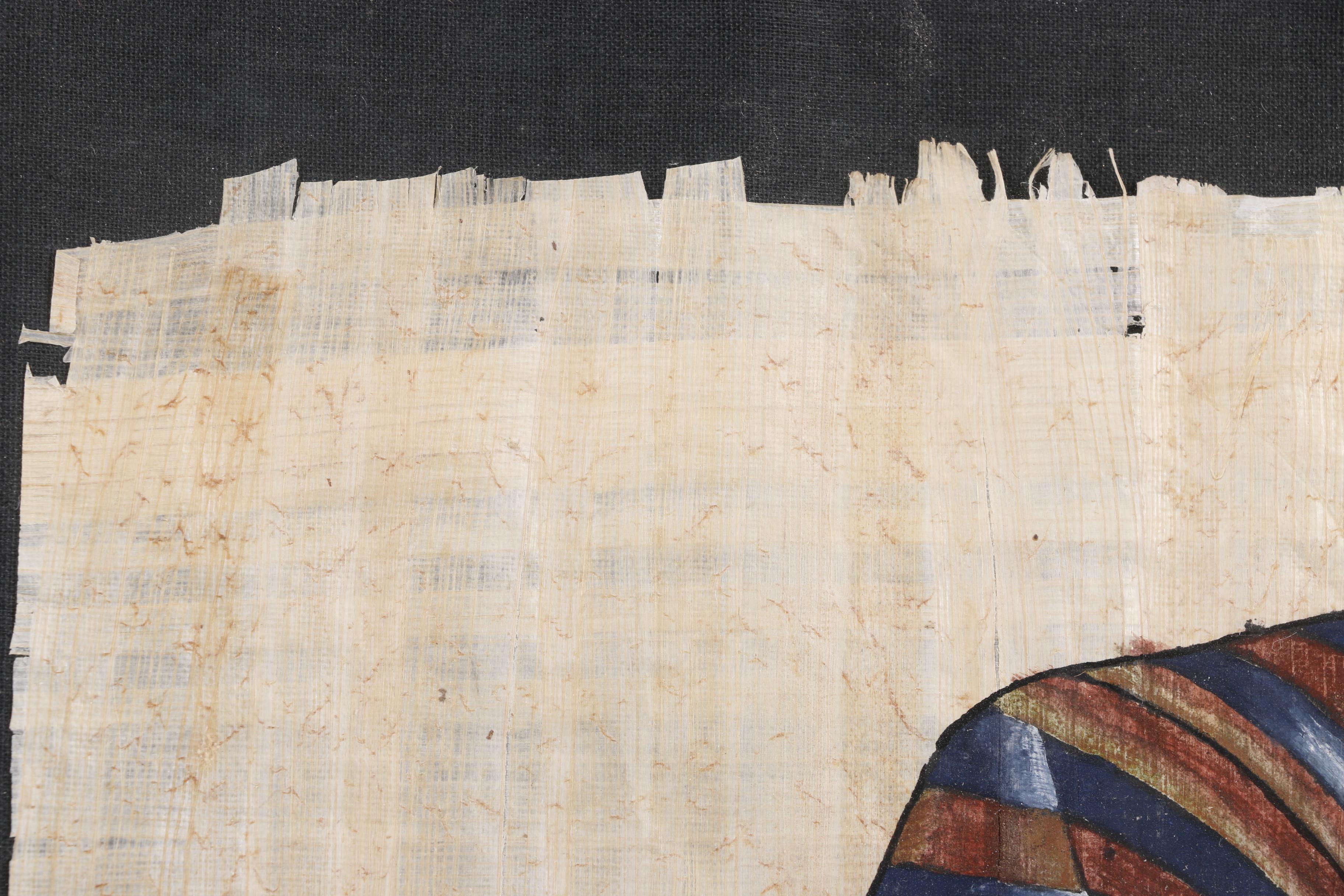 Ancient Egyptian Style Gouache Painting on Papyrus