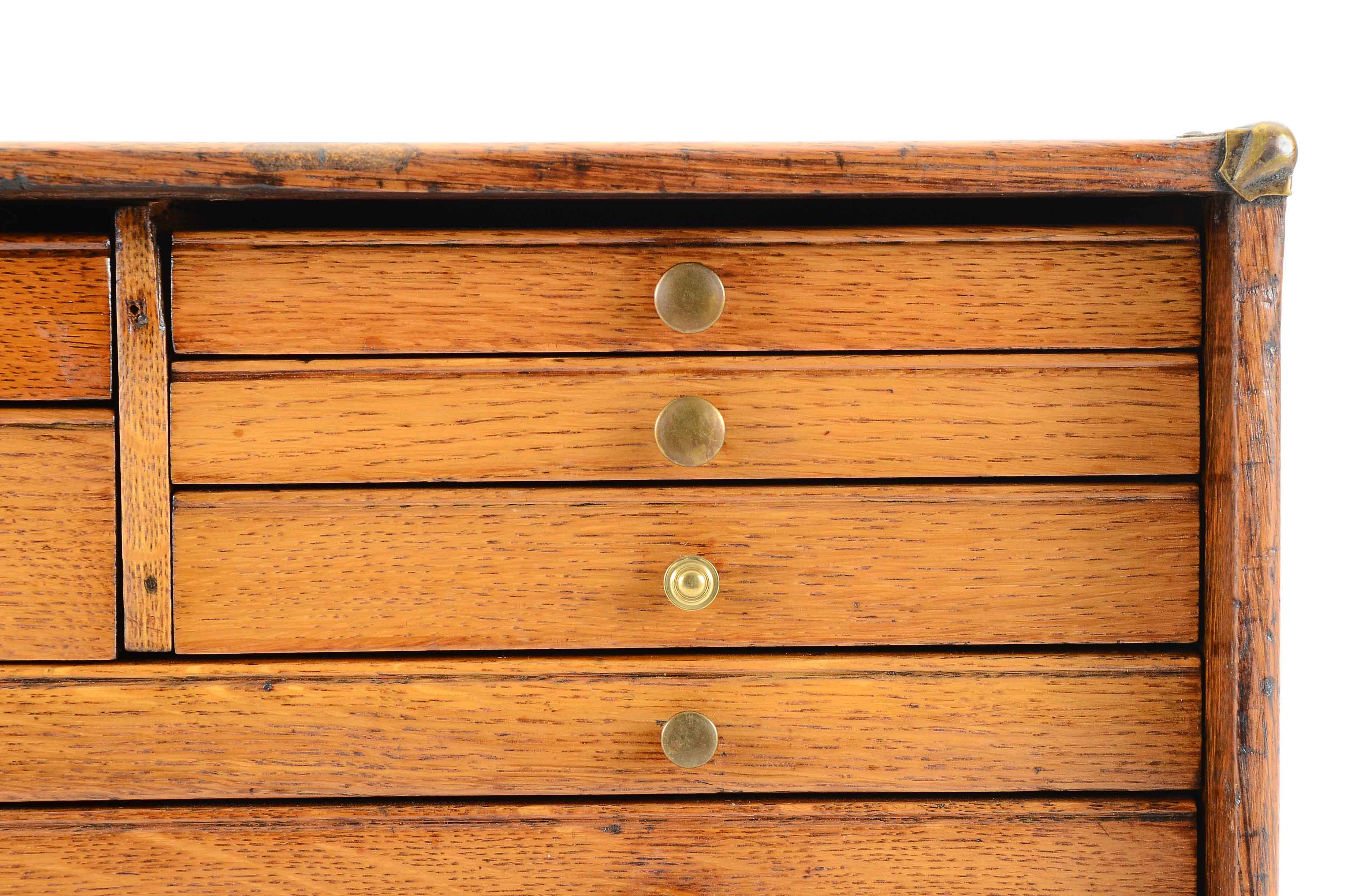 Vintage Oak Machinist's Toolbox