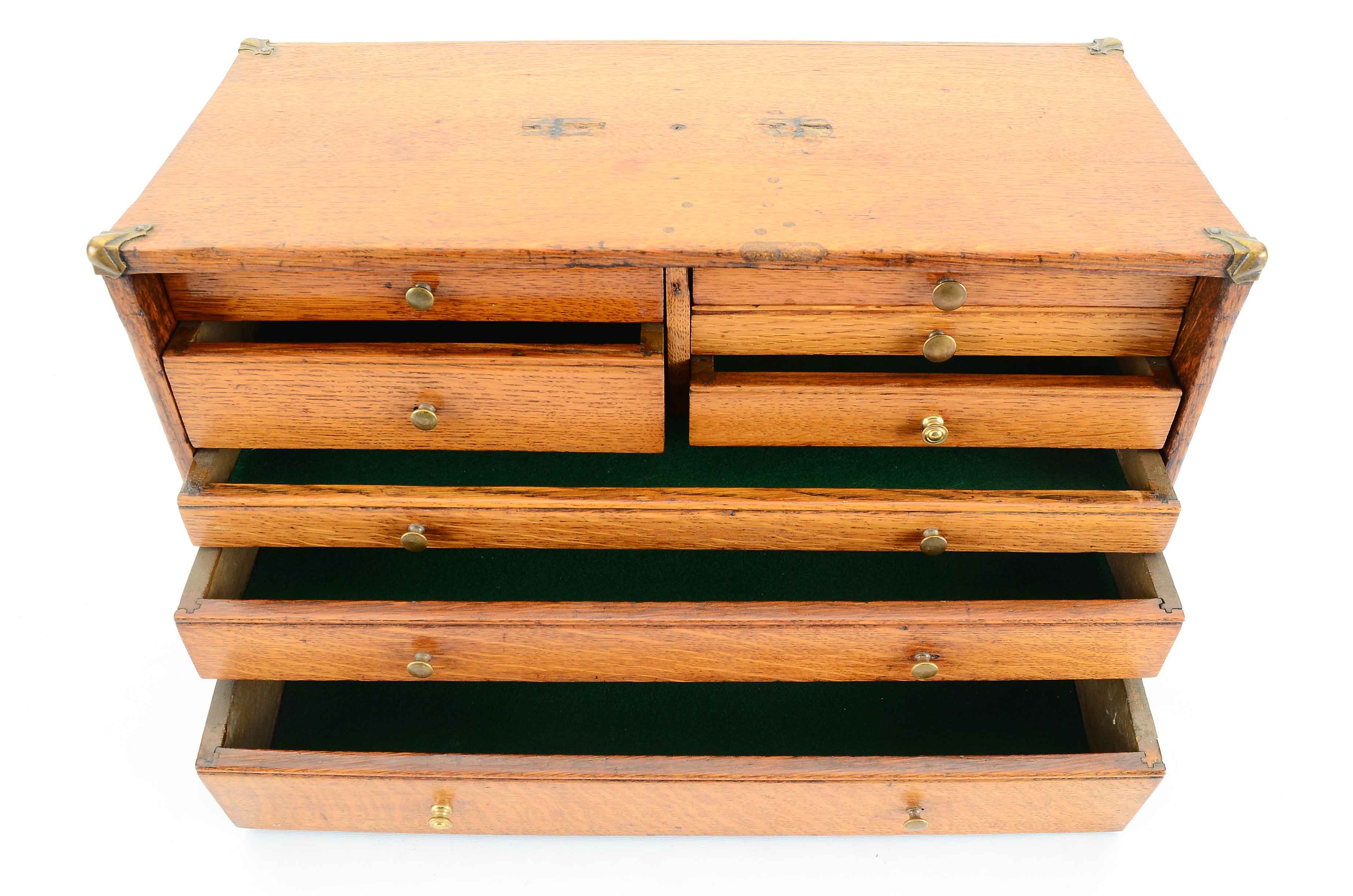 Vintage Oak Machinist's Toolbox