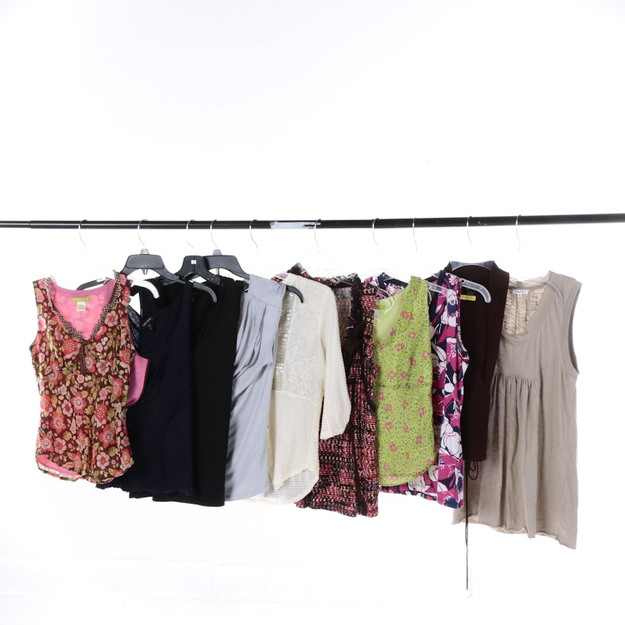 Women's Blouses and Tops Including Sigrid Olsen, Eileen Fisher