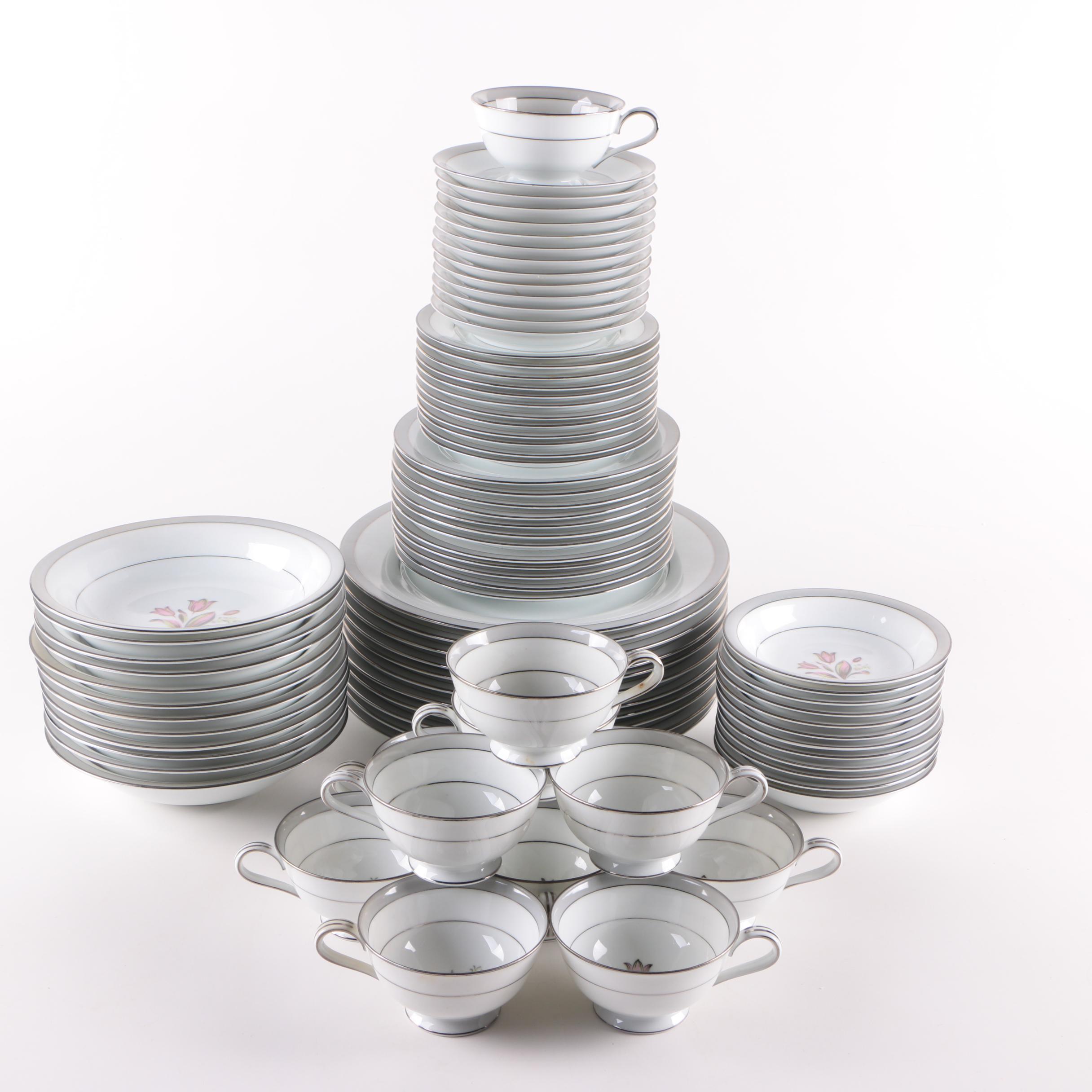 Vintage Noritake "Pink Dawn" Porcelain Dinnerware 1953-54