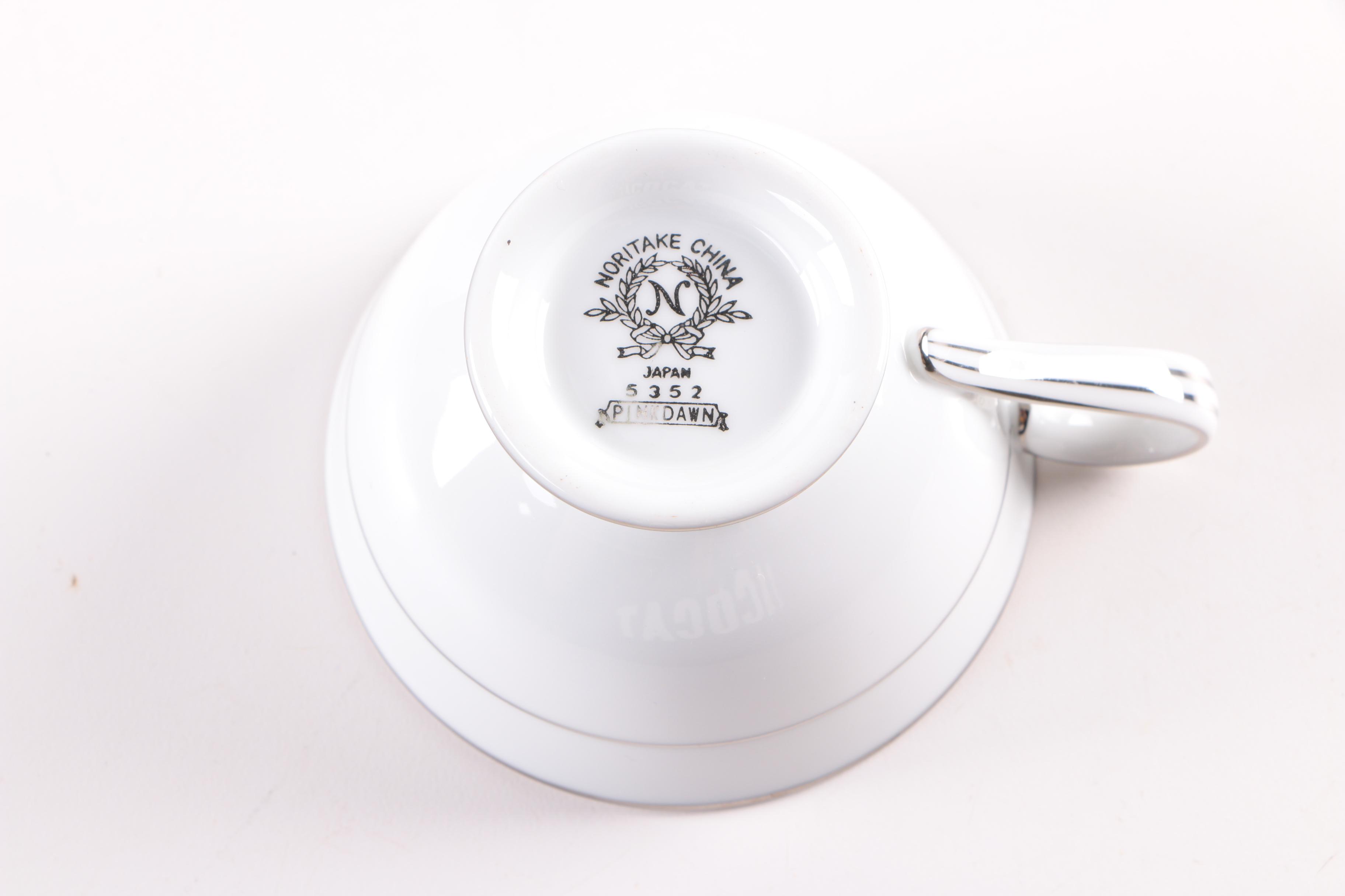 Vintage Noritake "Pink Dawn" Porcelain Dinnerware 1953-54