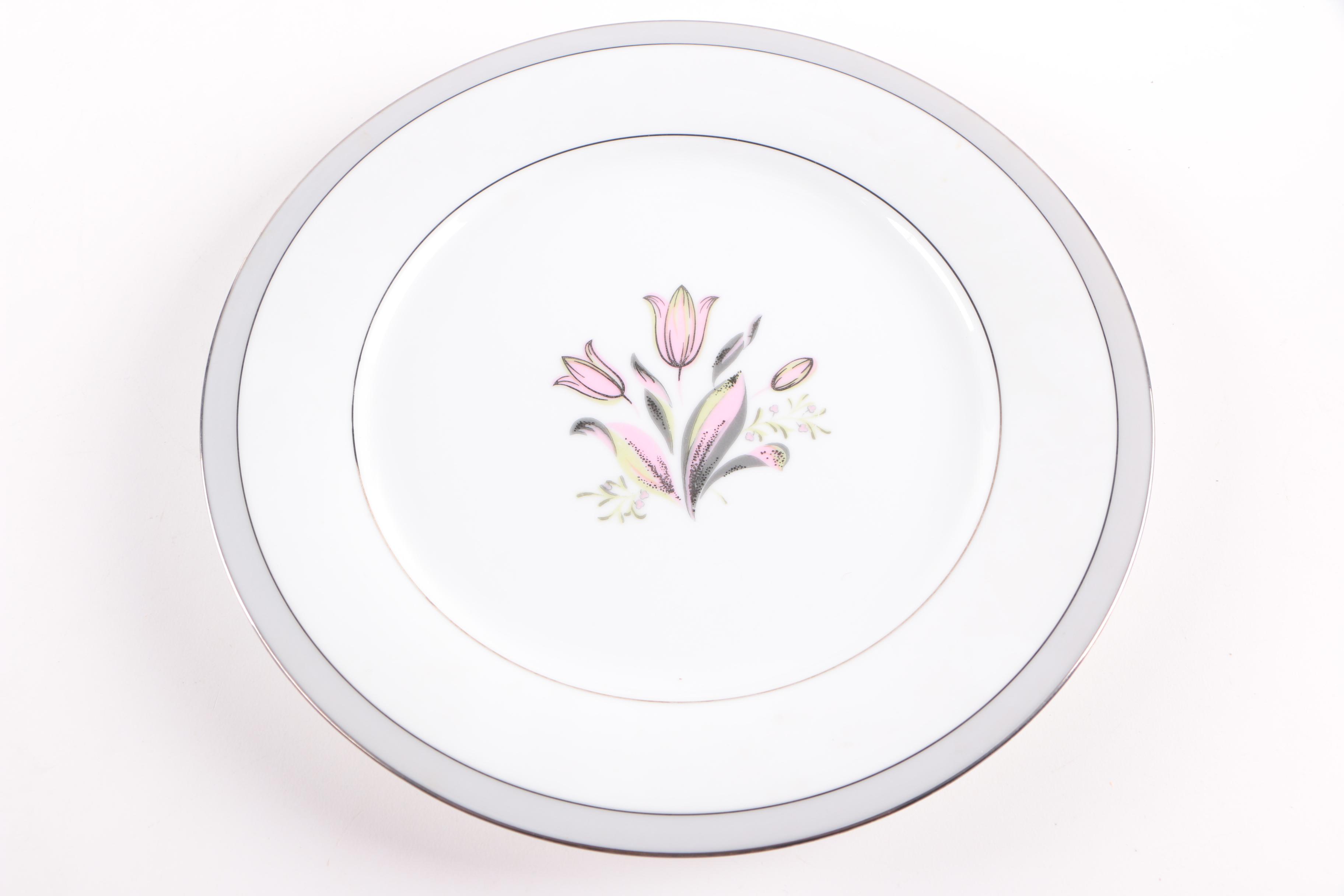 Vintage Noritake "Pink Dawn" Porcelain Dinnerware 1953-54