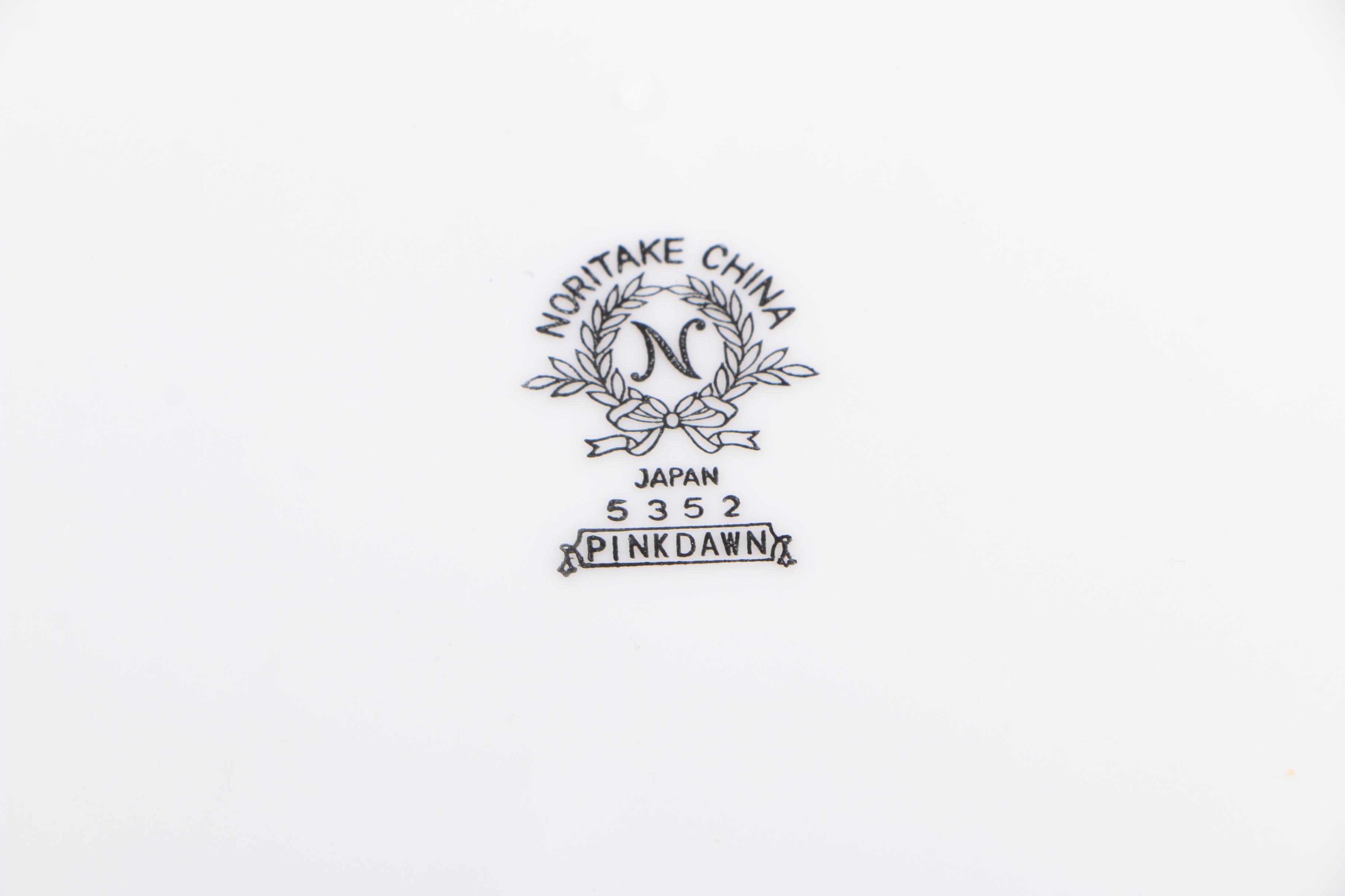 Vintage Noritake "Pink Dawn" Porcelain Dinnerware 1953-54