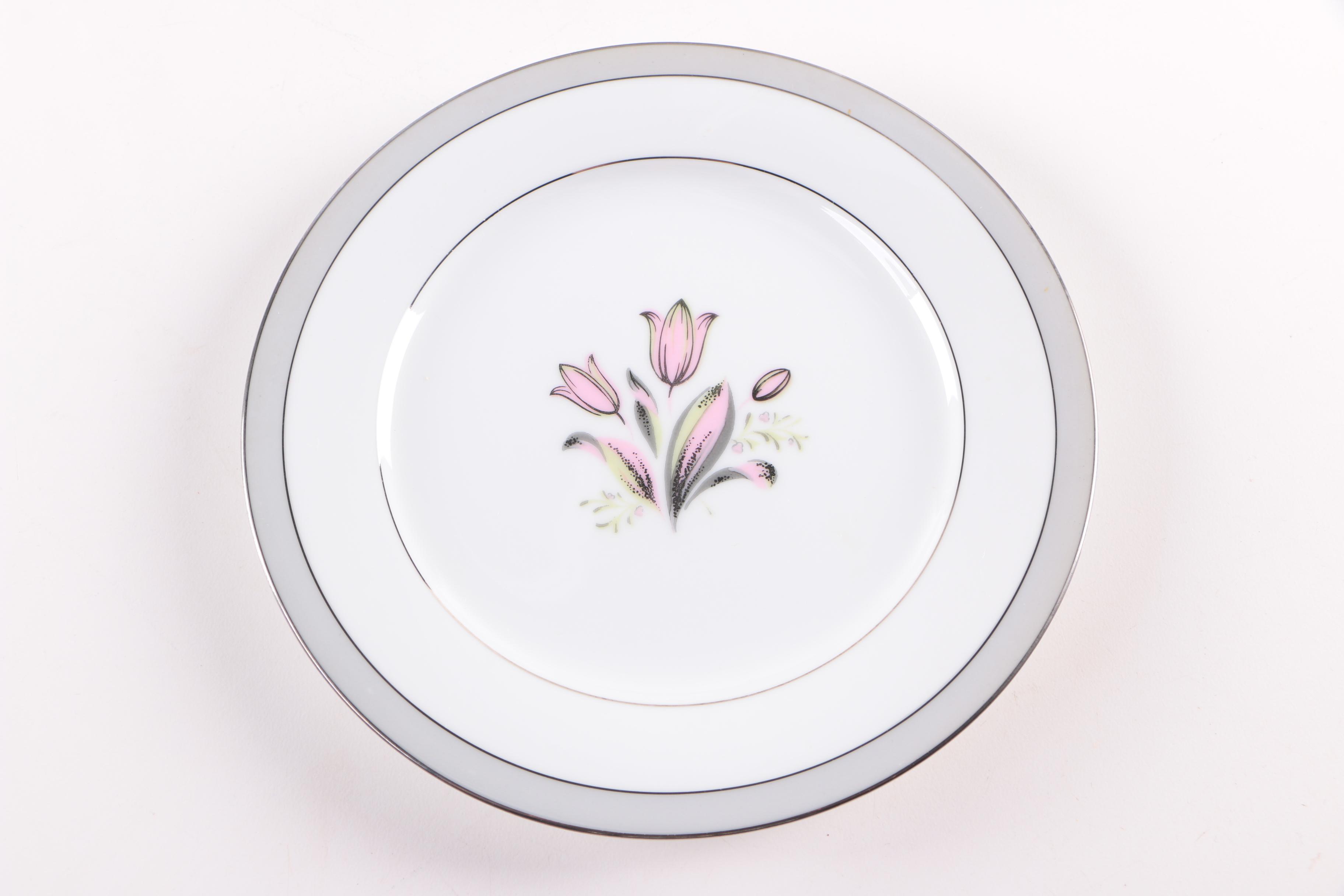 Vintage Noritake "Pink Dawn" Porcelain Dinnerware 1953-54