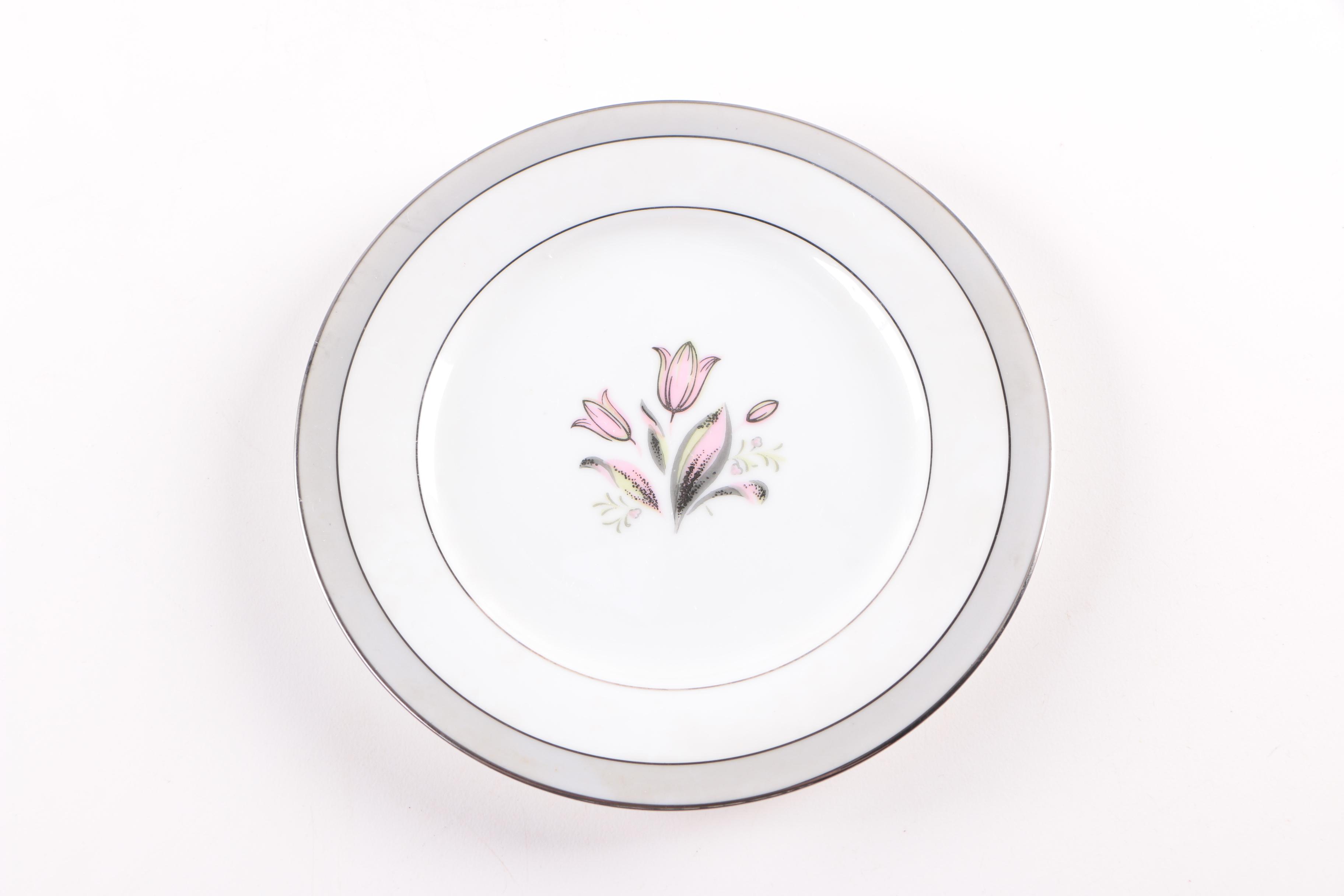 Vintage Noritake "Pink Dawn" Porcelain Dinnerware 1953-54