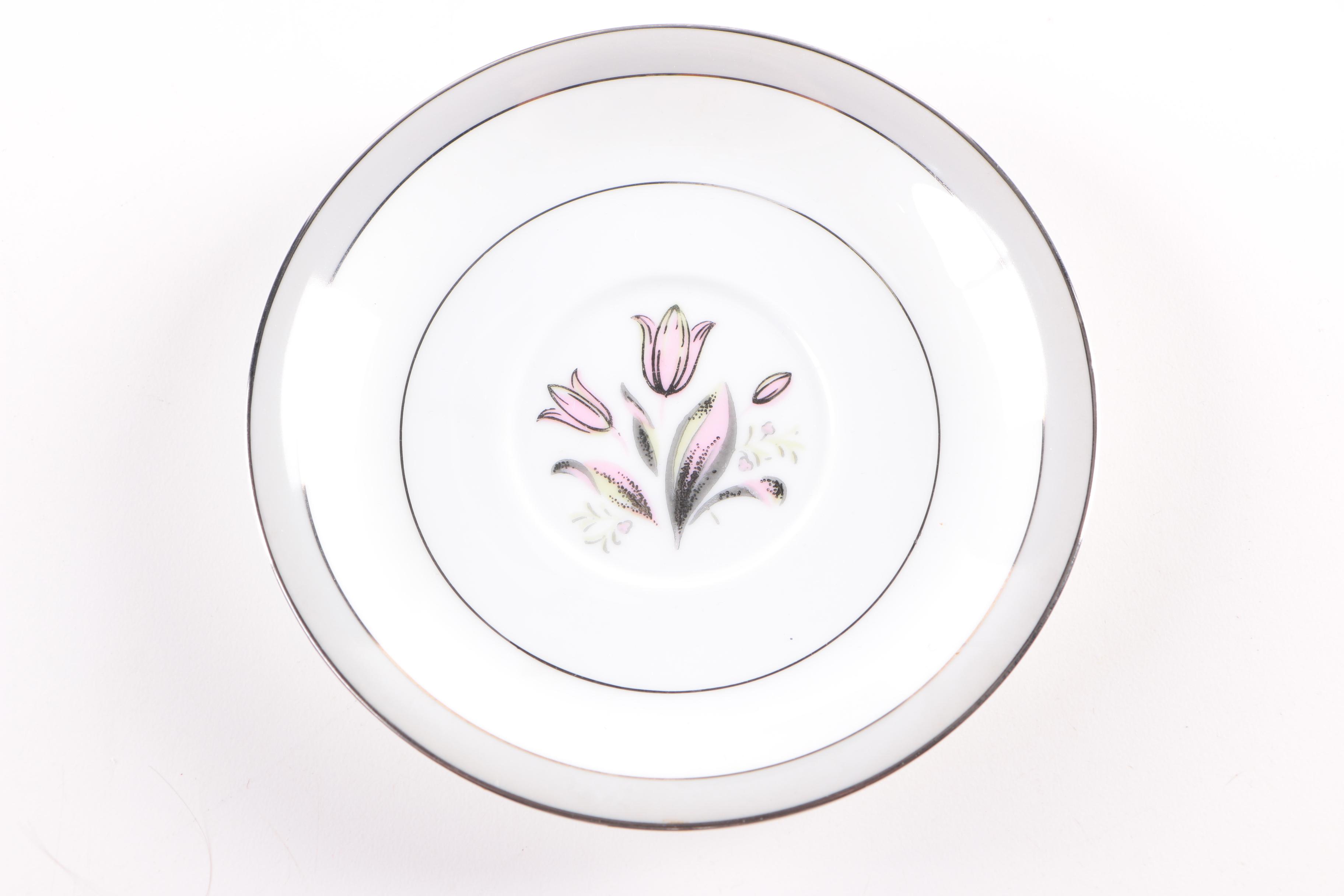 Vintage Noritake "Pink Dawn" Porcelain Dinnerware 1953-54