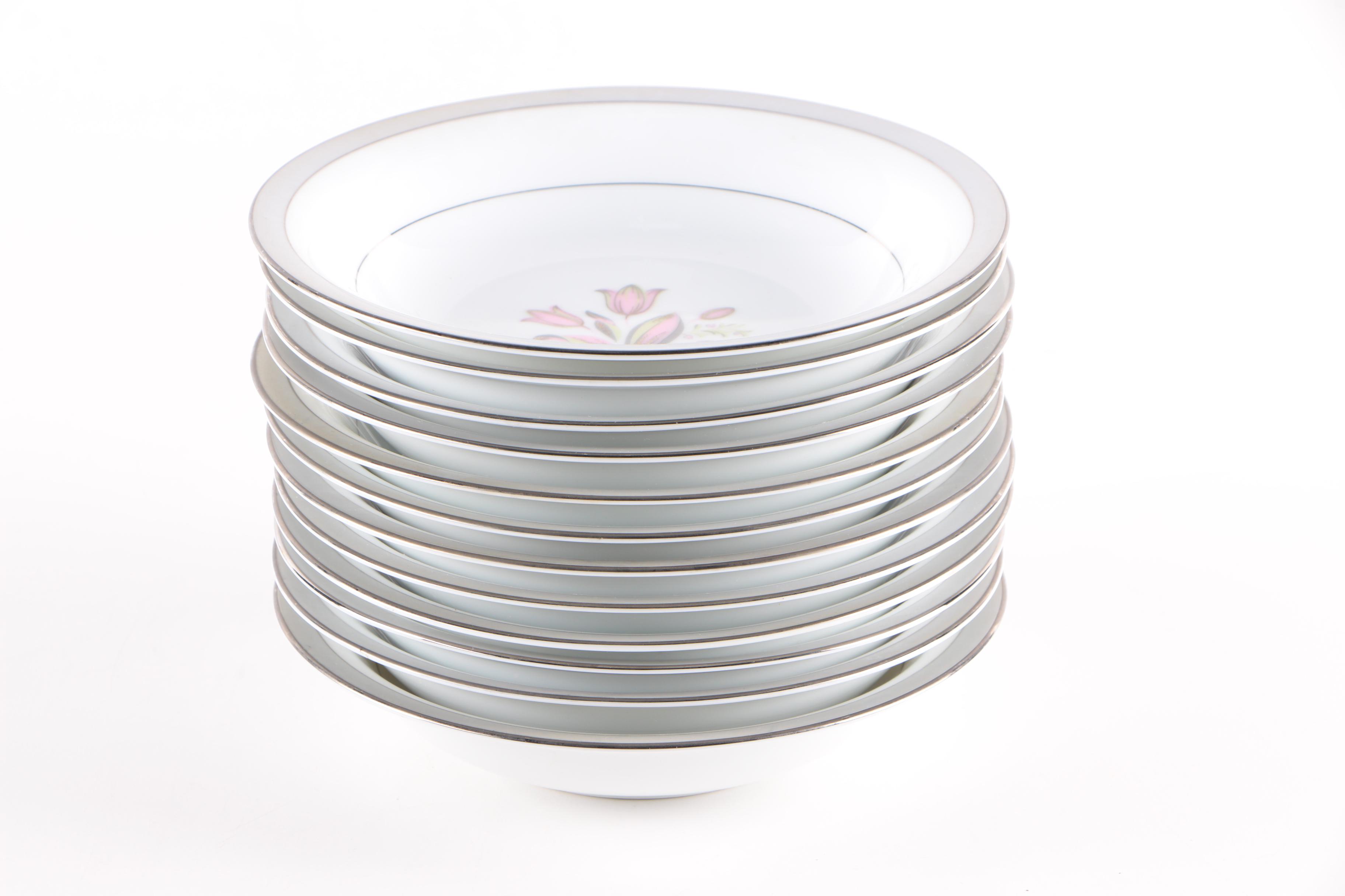 Vintage Noritake "Pink Dawn" Porcelain Dinnerware 1953-54