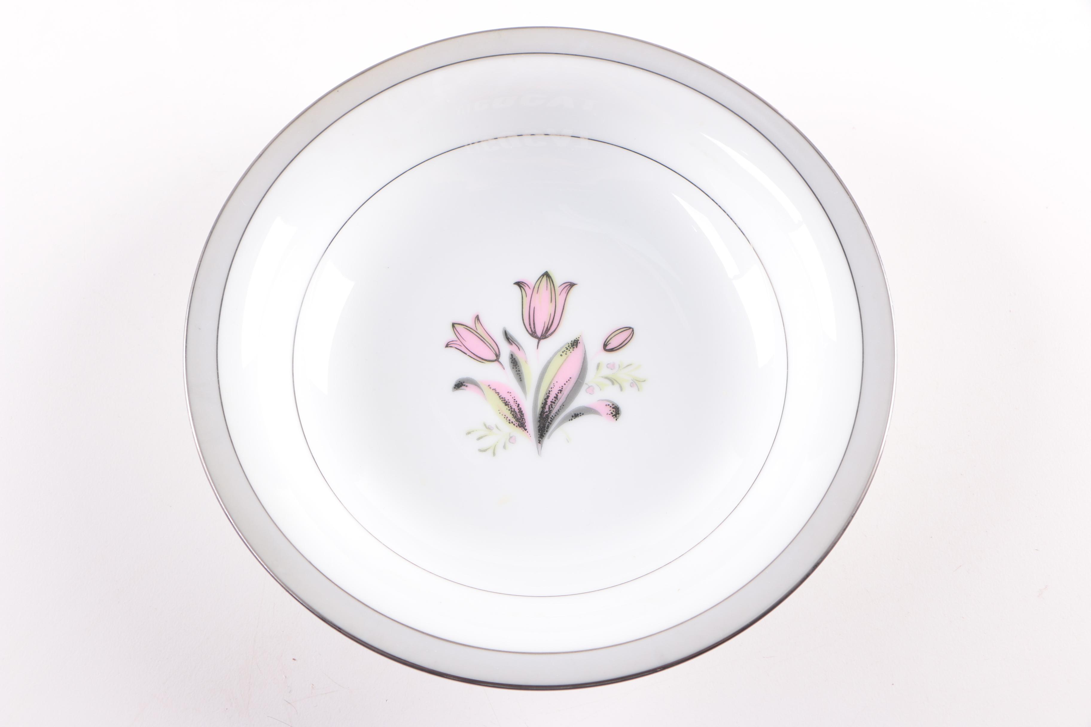 Vintage Noritake "Pink Dawn" Porcelain Dinnerware 1953-54
