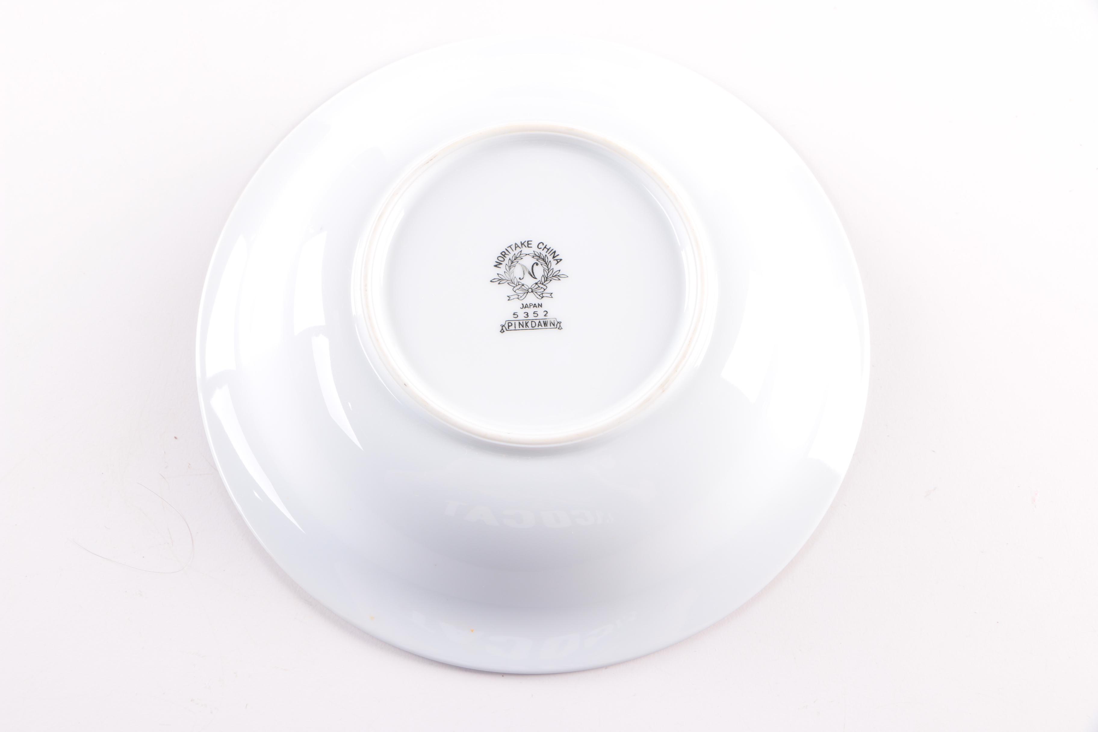 Vintage Noritake "Pink Dawn" Porcelain Dinnerware 1953-54