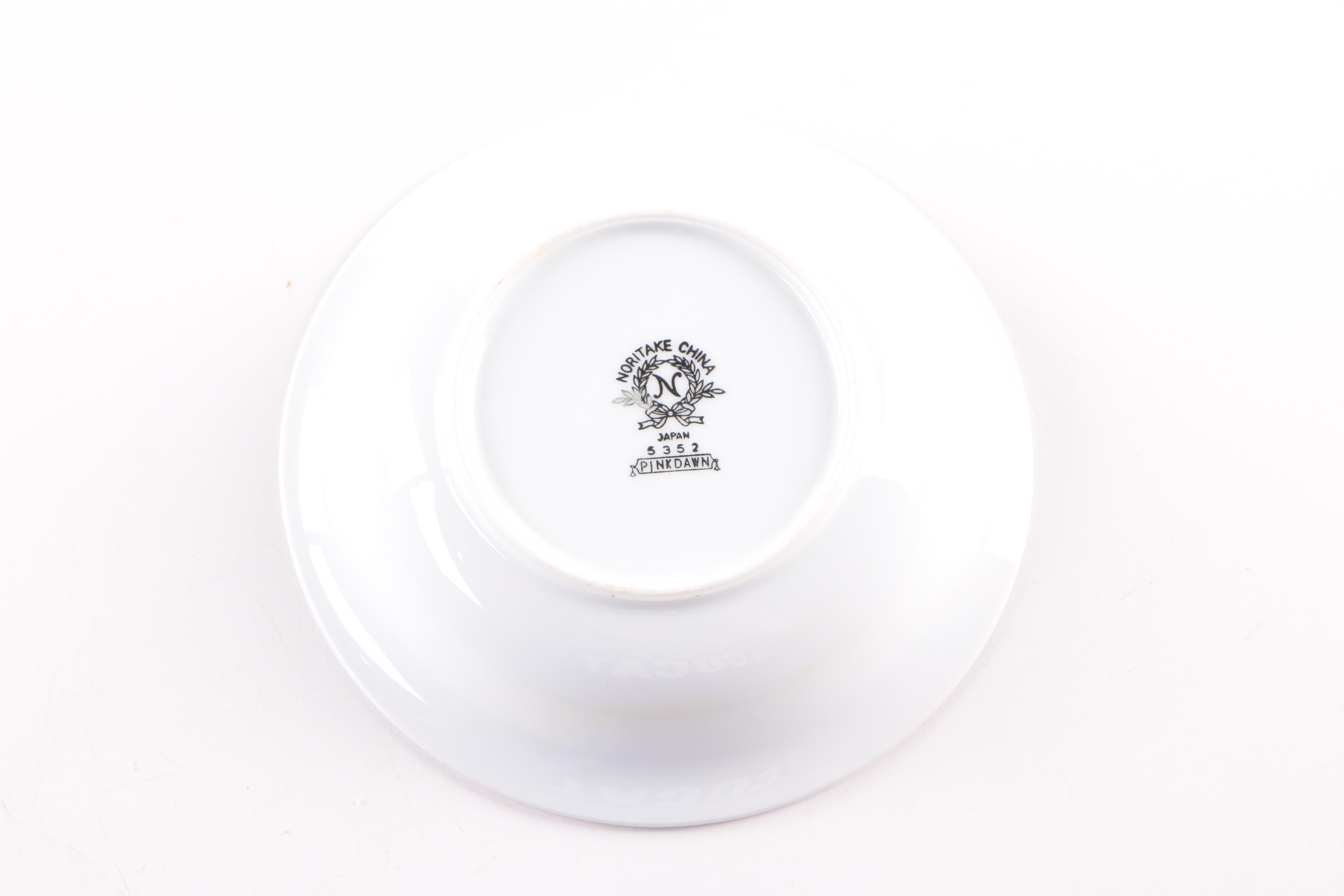 Vintage Noritake "Pink Dawn" Porcelain Dinnerware 1953-54