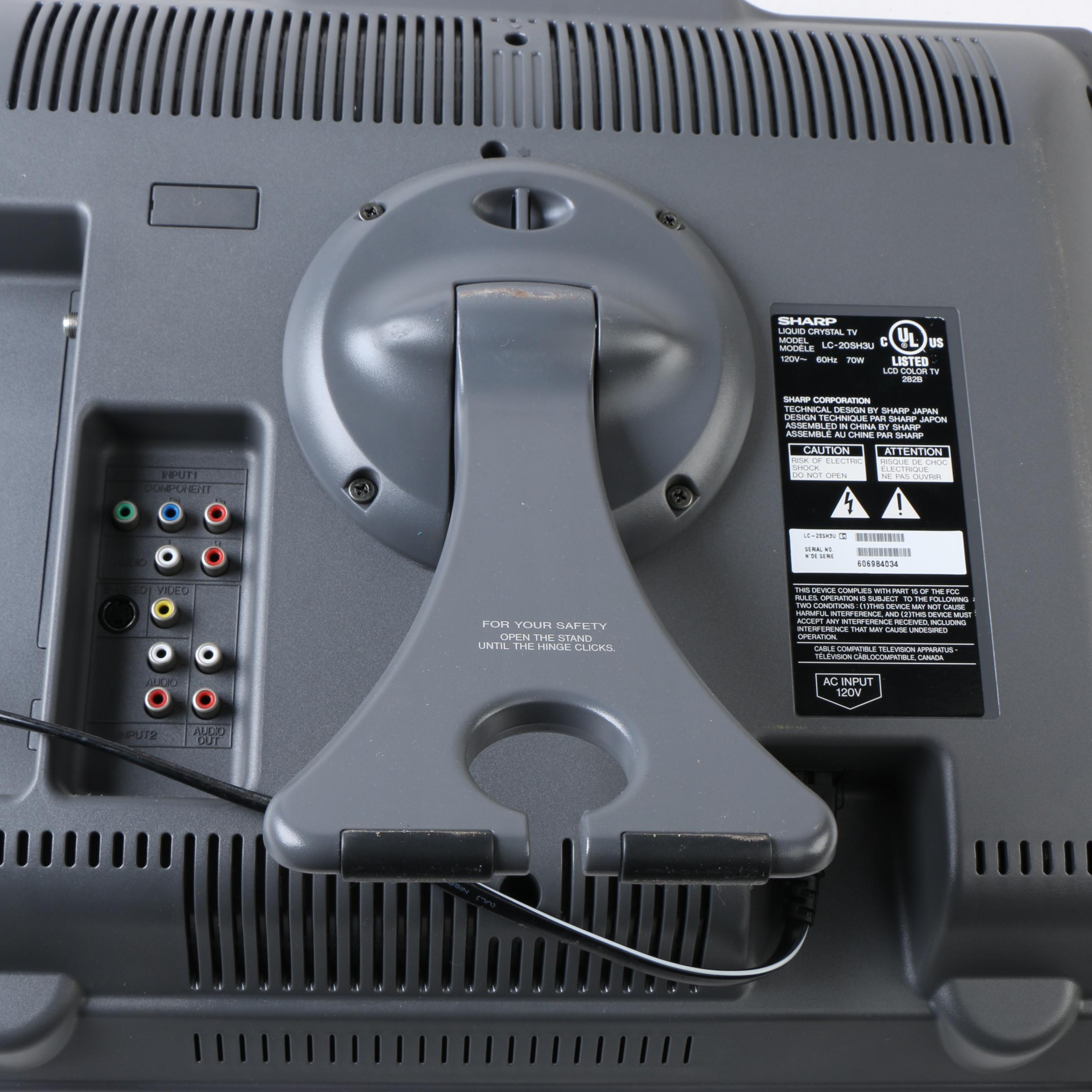 Sharp 20" Liquid Crystal TV with Remote