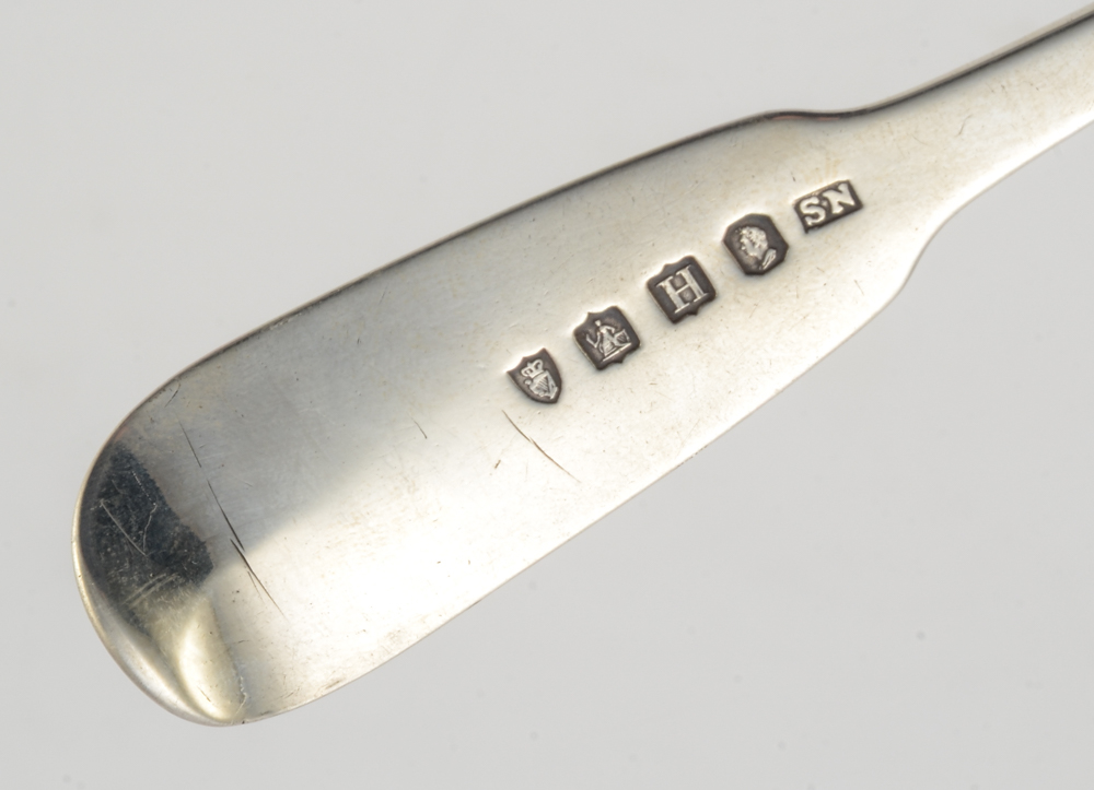 Early 19th Century English and Irish Sterling Silver Serving Spoons