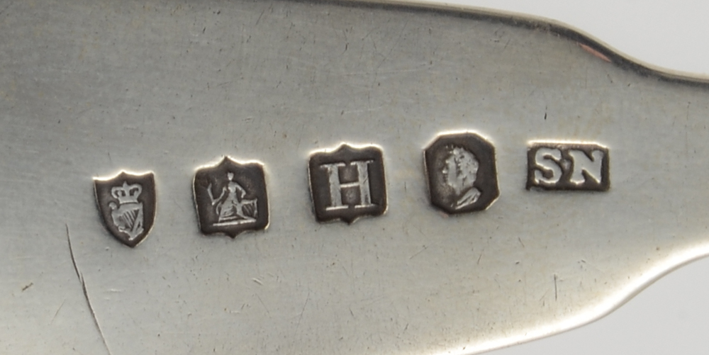 Early 19th Century English and Irish Sterling Silver Serving Spoons