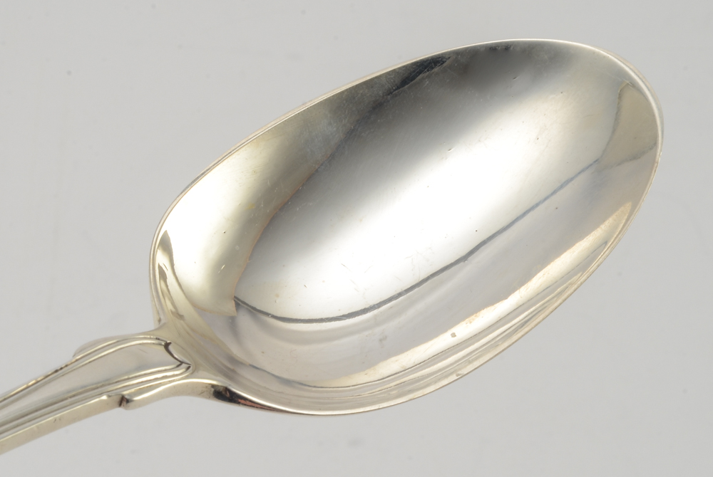 Early 19th Century English and Irish Sterling Silver Serving Spoons