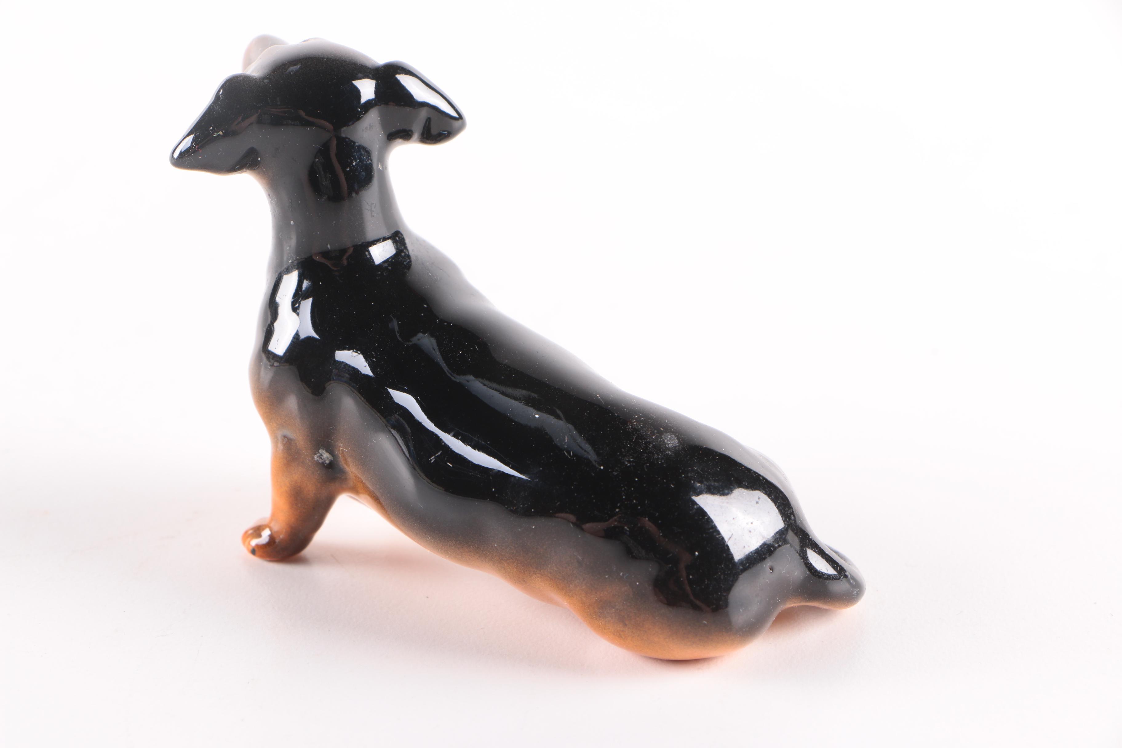 Vintage Beswick Ceramic Dachshund Figurine