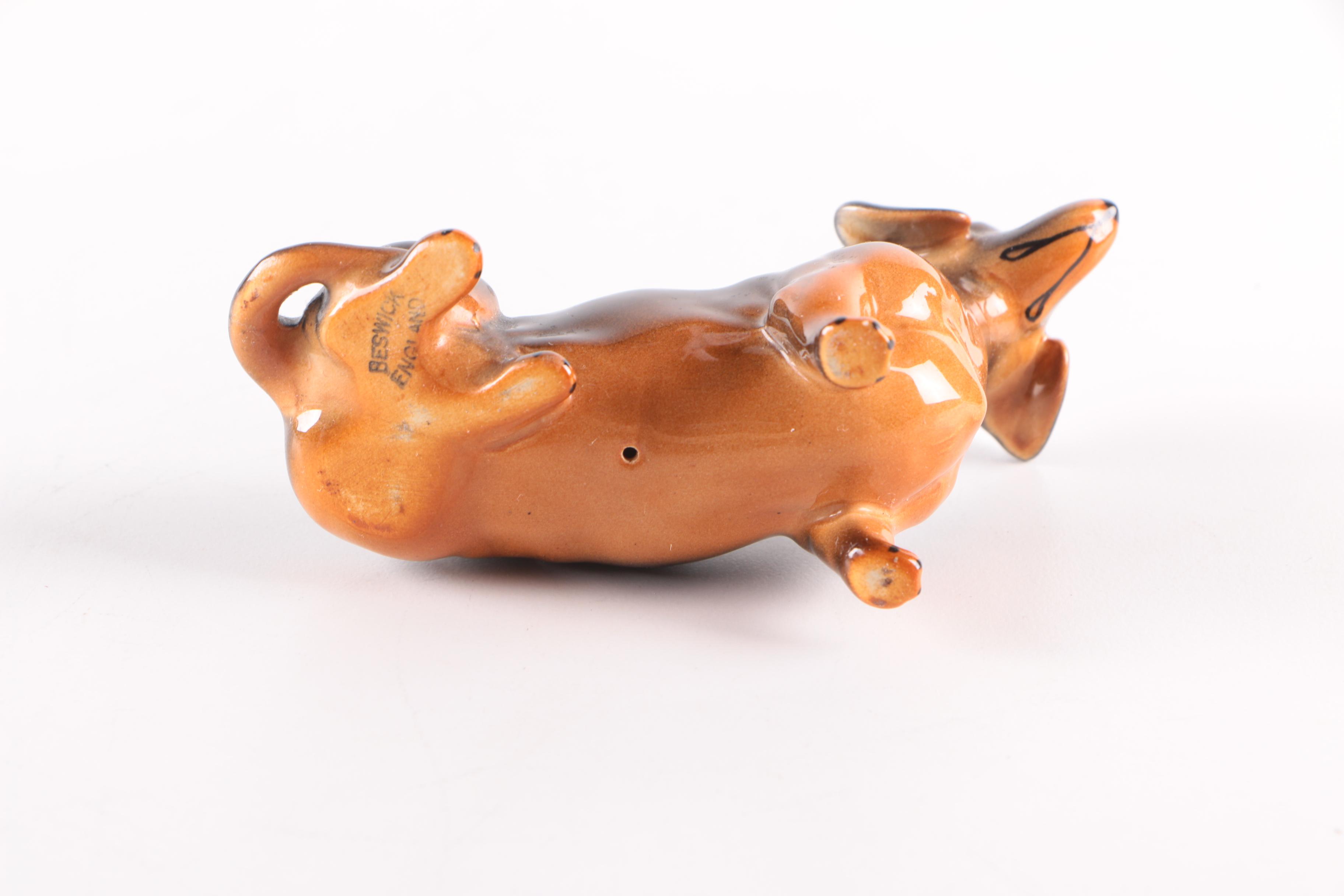 Vintage Beswick Ceramic Dachshund Figurine